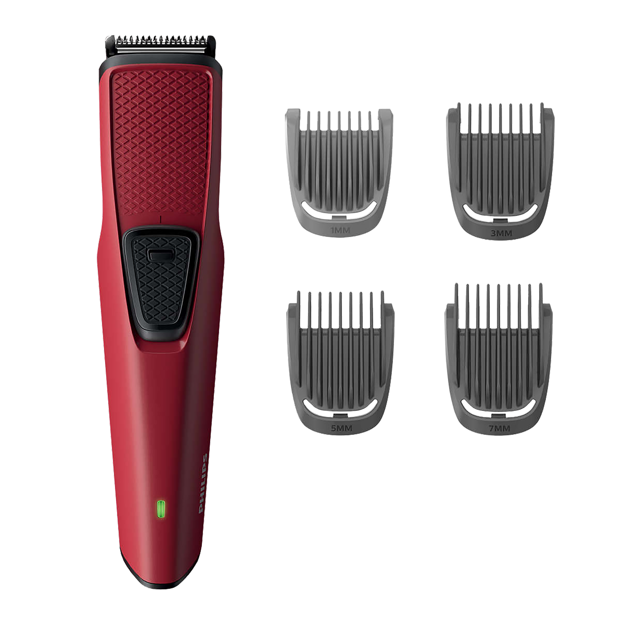 Philips BT1235/15 Stainless Steel Blades Cordless Trimmer (USB Charging, 885123515280, Maroon)