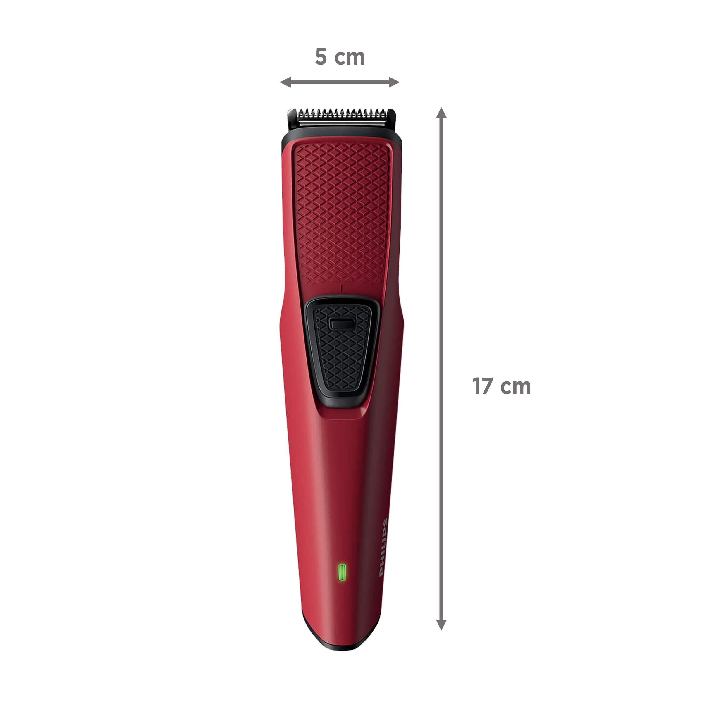 Philips BT1235/15 Stainless Steel Blades Cordless Trimmer (USB Charging, 885123515280, Maroon)_2