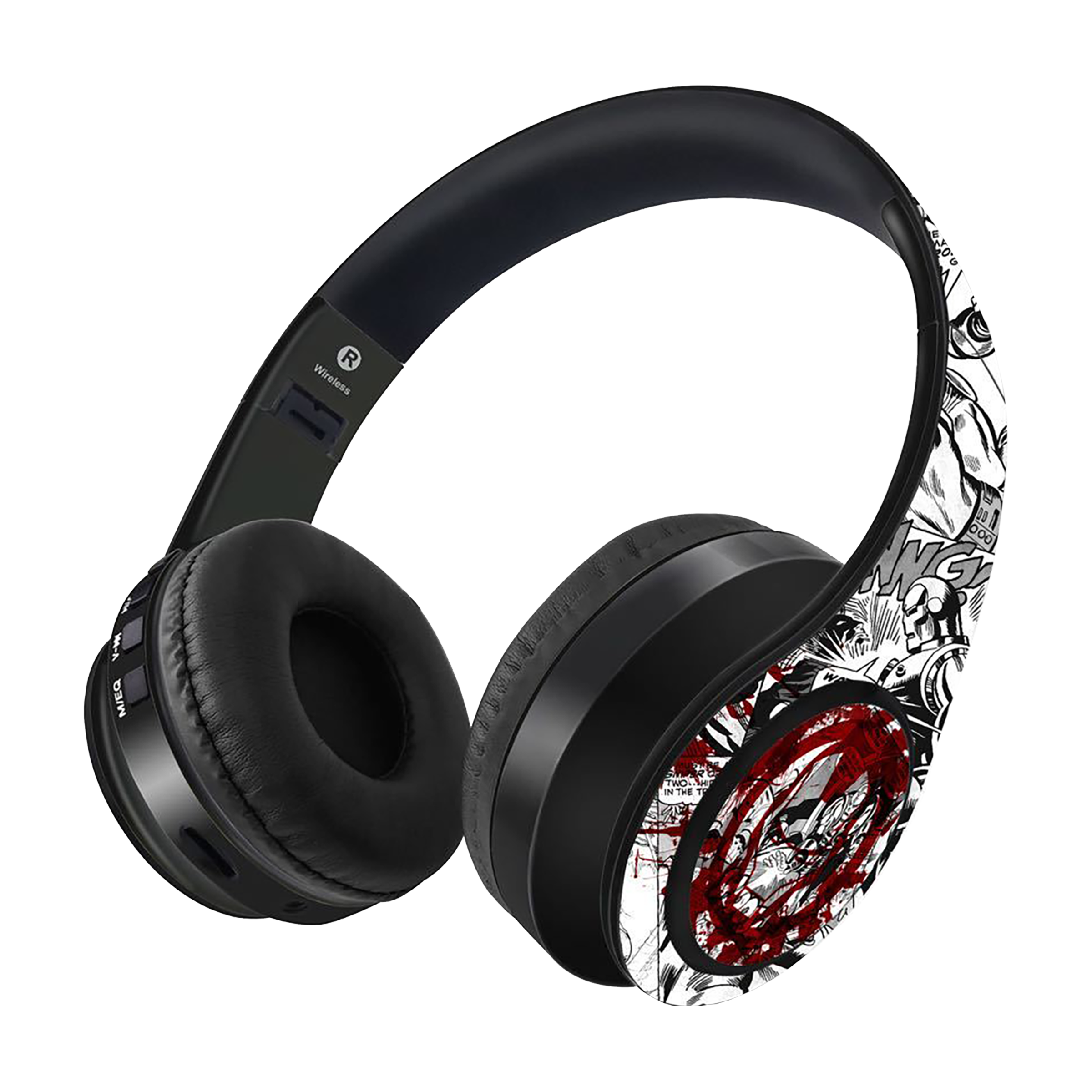 Macmerise Splash Out Ironman Decibel On-Ear Passive Noise Cancellation Wireless Headphone with Mic (Bluetooth 5.0, SODCIBLMM2716, Multicolor)_1
