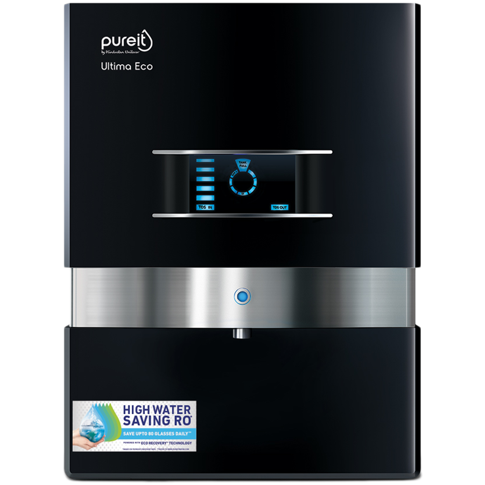 Pureit Ultima Eco Mineral RO+UV+MF Electrical Water Purifier (7 Stage Filtration, WDRJ400, Black)