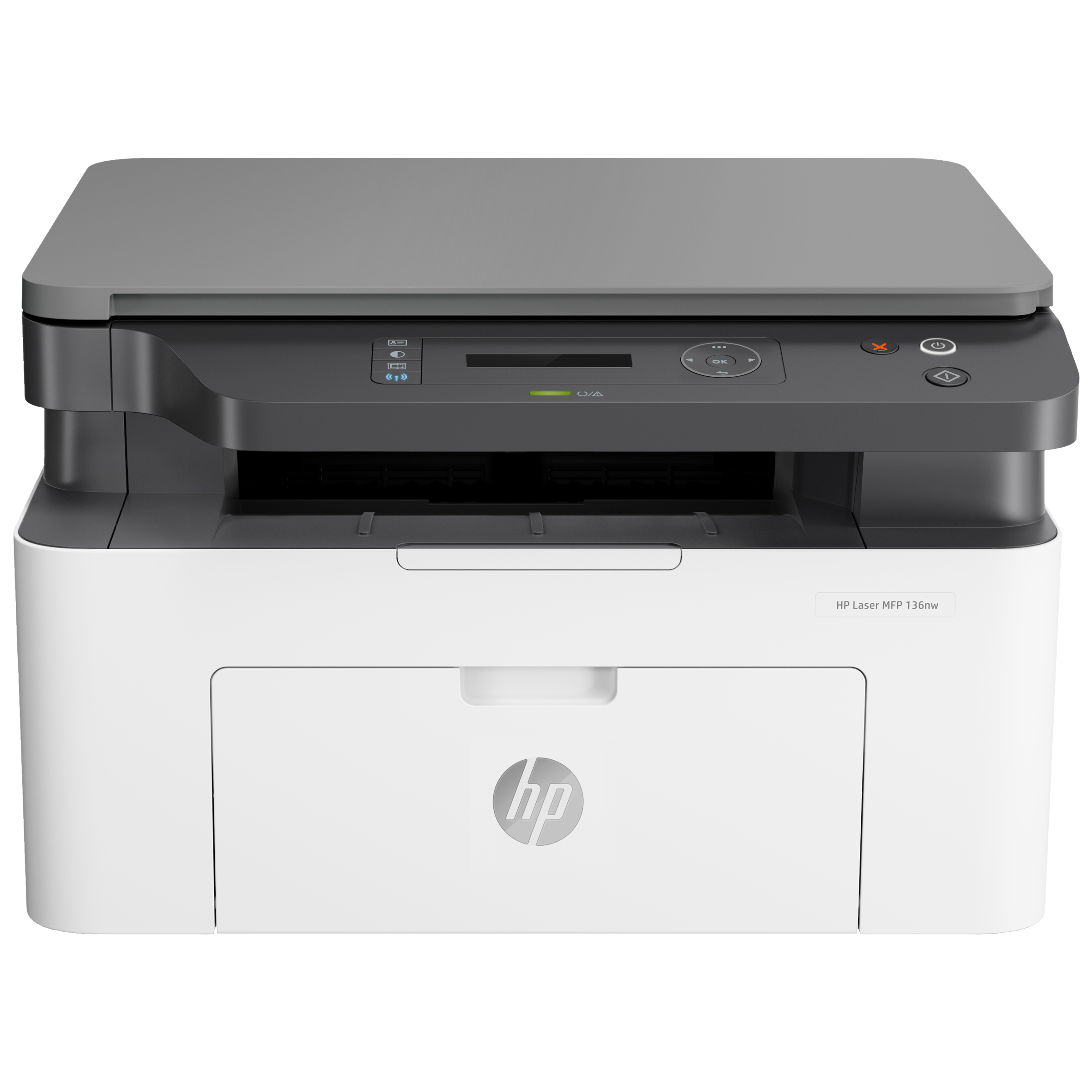 HP Laser 136nw Wireless Black & White Multi-Function Laserjet Printer (Mobile Printing Capability, 4ZB87A, White)