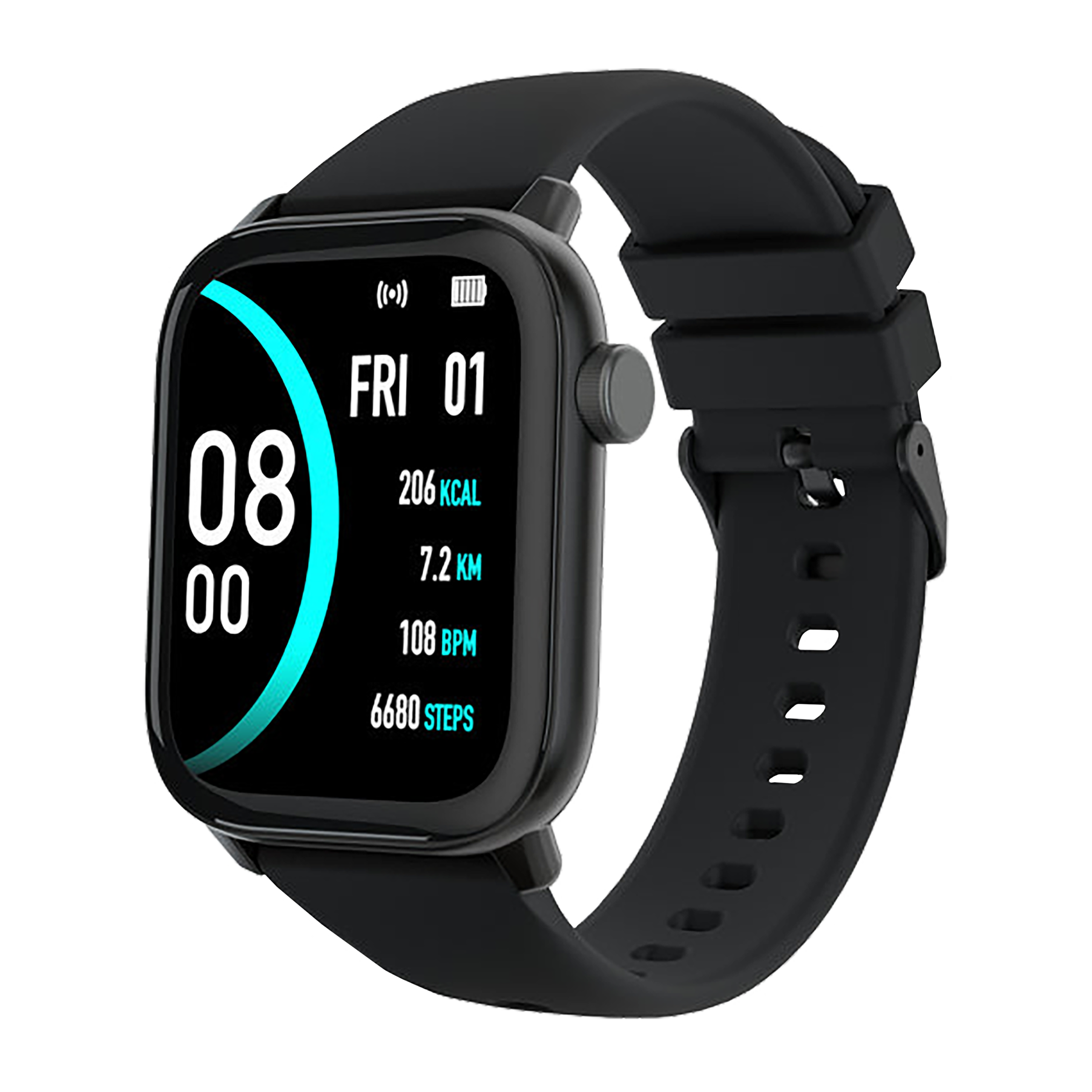 Ambrane FitShot Grip Smart Watch (42.92mm) (Full Touch Screen, Black)_1