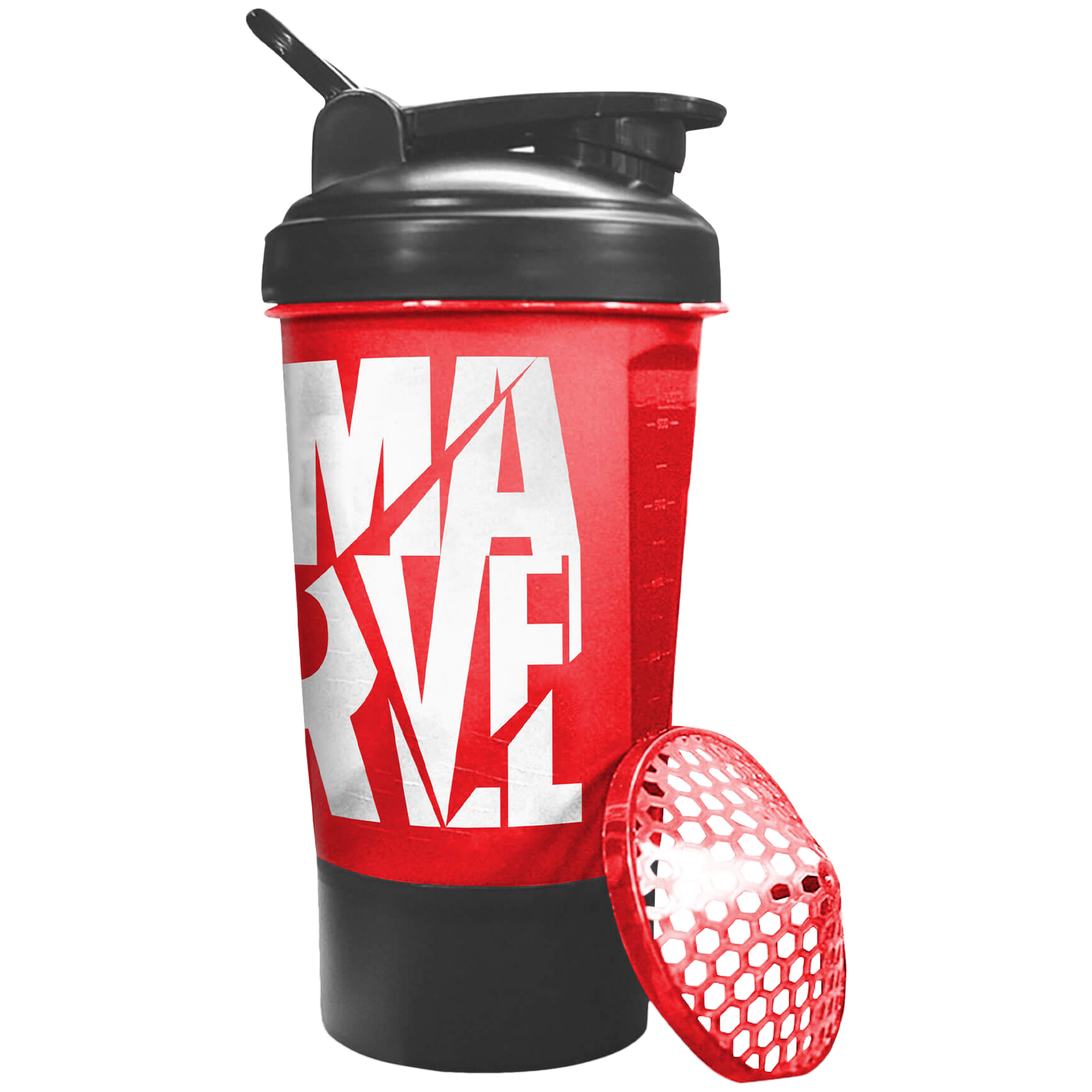 PowerMax Marvel Edition 0.6 Litres Plastic Water Bottle (Anti Slip Grip, MSB-6S-M, Red)_1