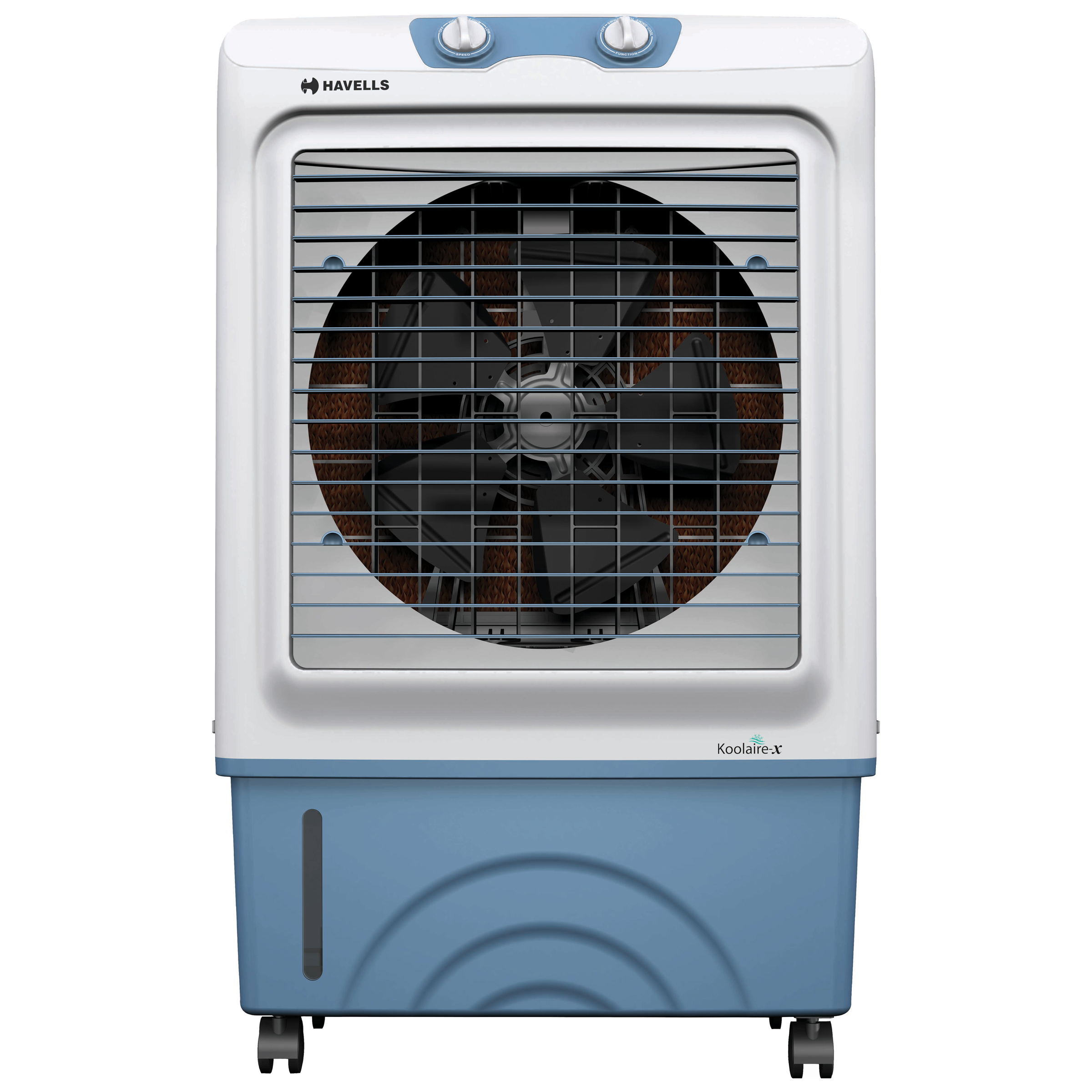 Havells Koolaire-X 51 Litres Desert Air Cooler (Evaporative Cooling Technology, GHRACBKB220, Light Blue/White)_1