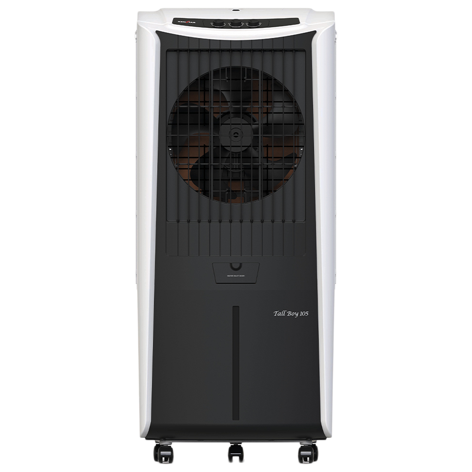 KENSTAR TALLBOY HC 105 Litres Desert Air Cooler (Honeycomb Cooling Technology, KCLTLBBK105FMH-ESV, Black & White)