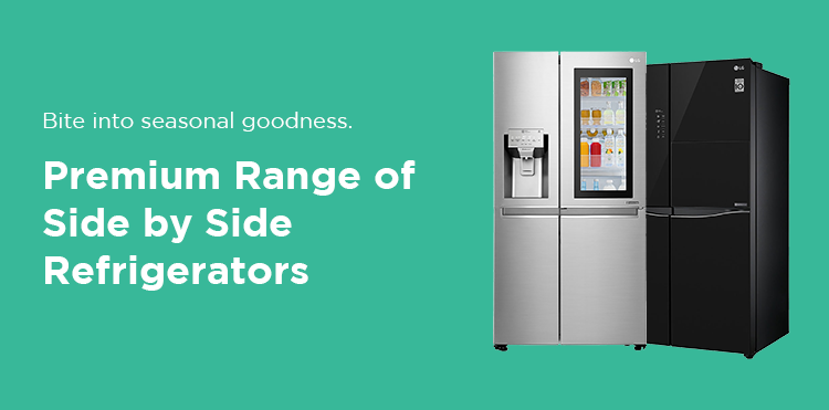 Premium range of Side By Side Refrigerators