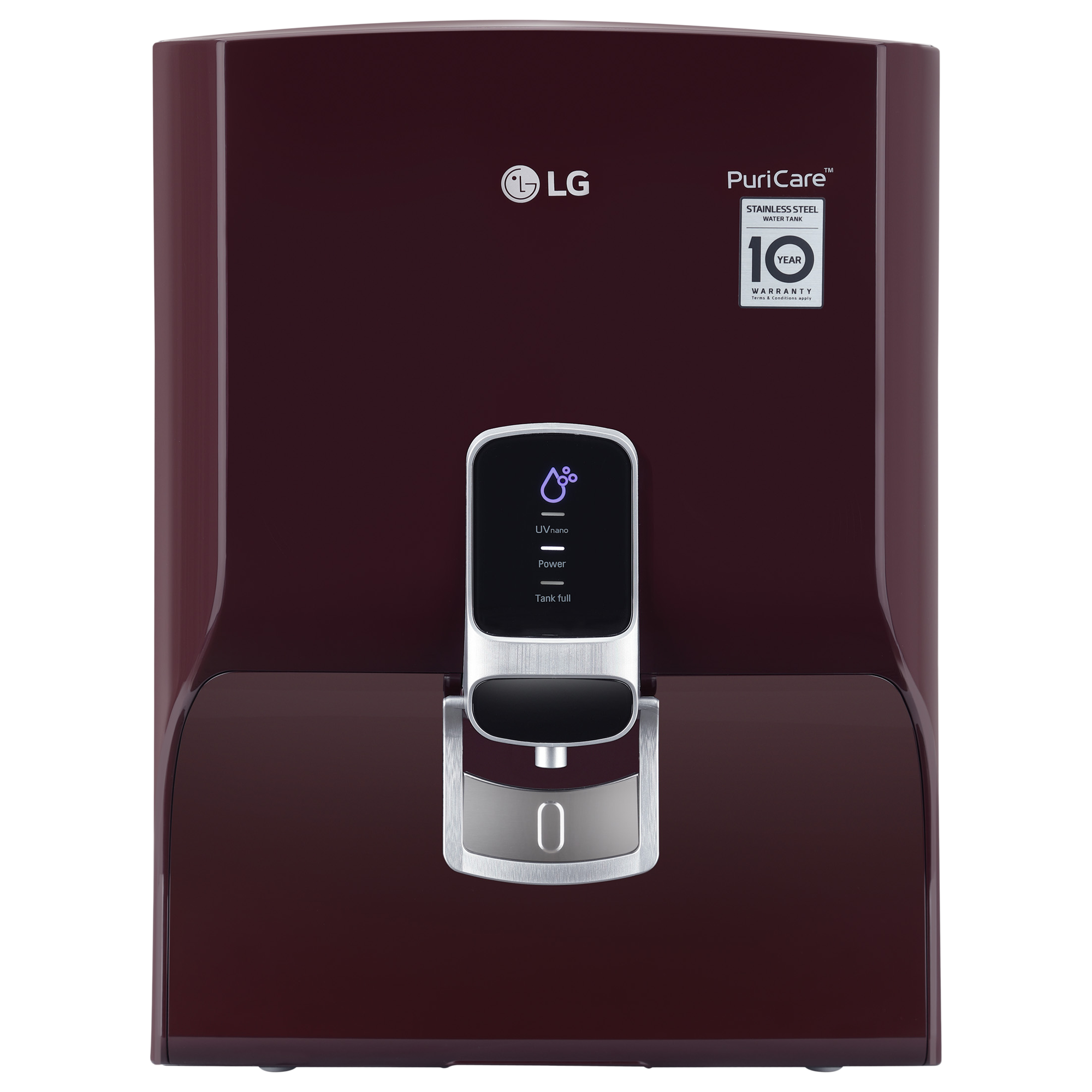 LG UF HMR+UF+UV Electrical Water Purifier (Virus Clean+, WW120NNC, Crimson Red)_1