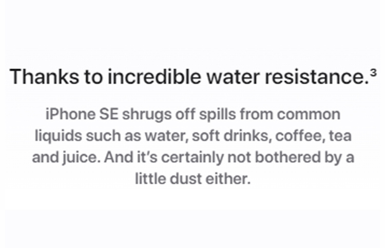 Thanks to Incredible Water Resistance