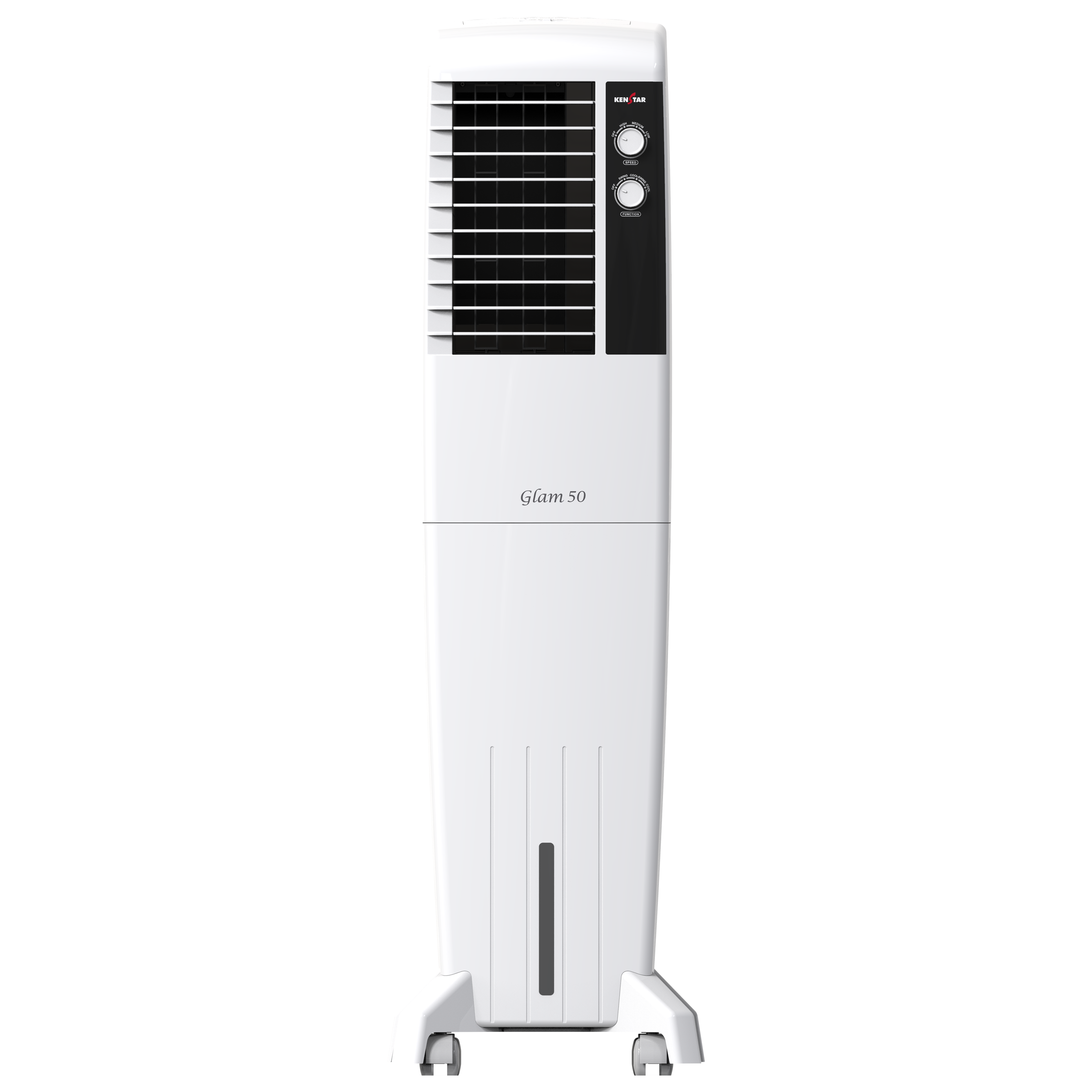 Kenstar Glam 50R 50 Litres Tower Air Cooler (Empty Tank Alarm, KCLGLMWH050BMH-ELM, White)_1