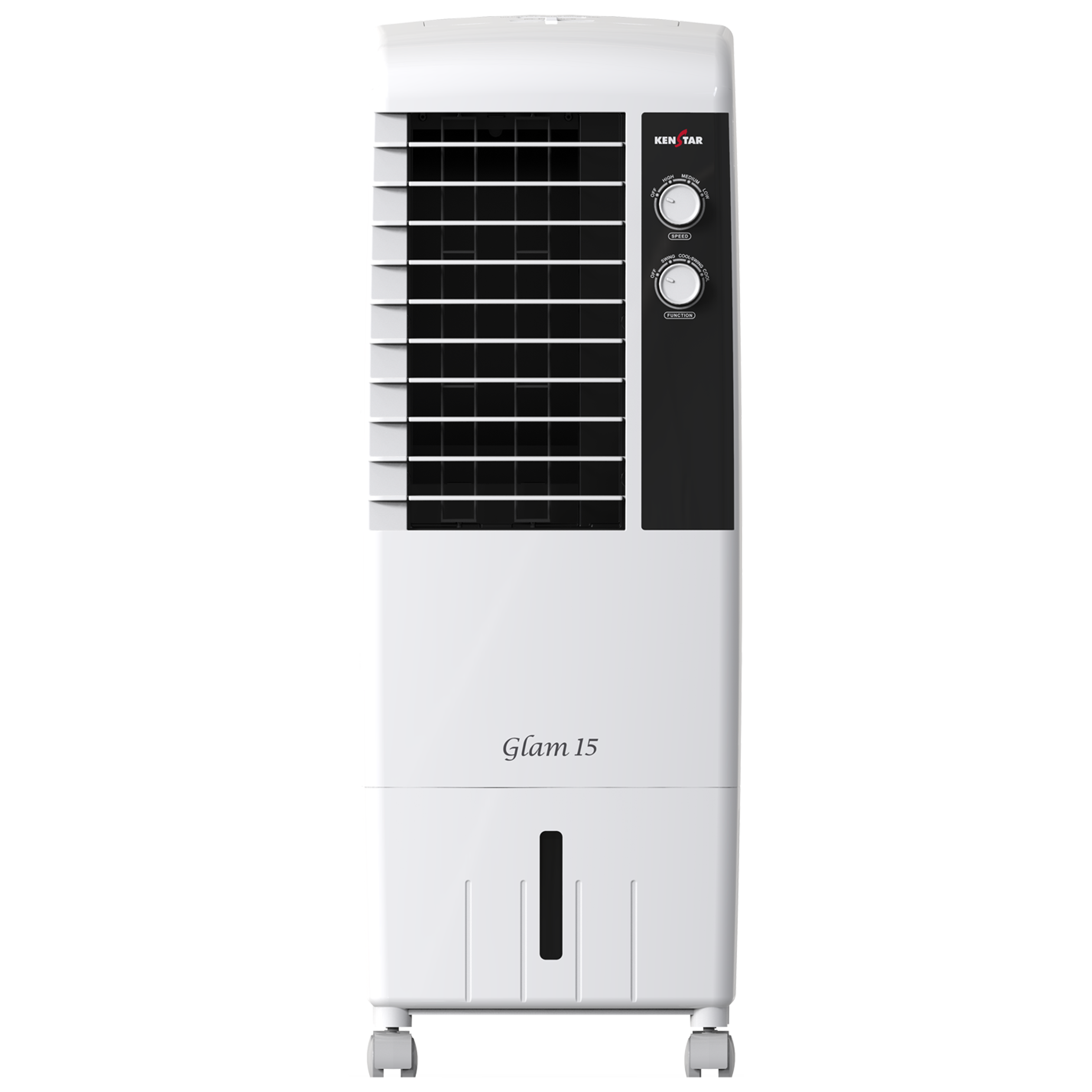 Kenstar GLAM 15 Litres Tower Air Cooler (Honeycomb Technology, KCLGLMWH015BMH-ELM, White)