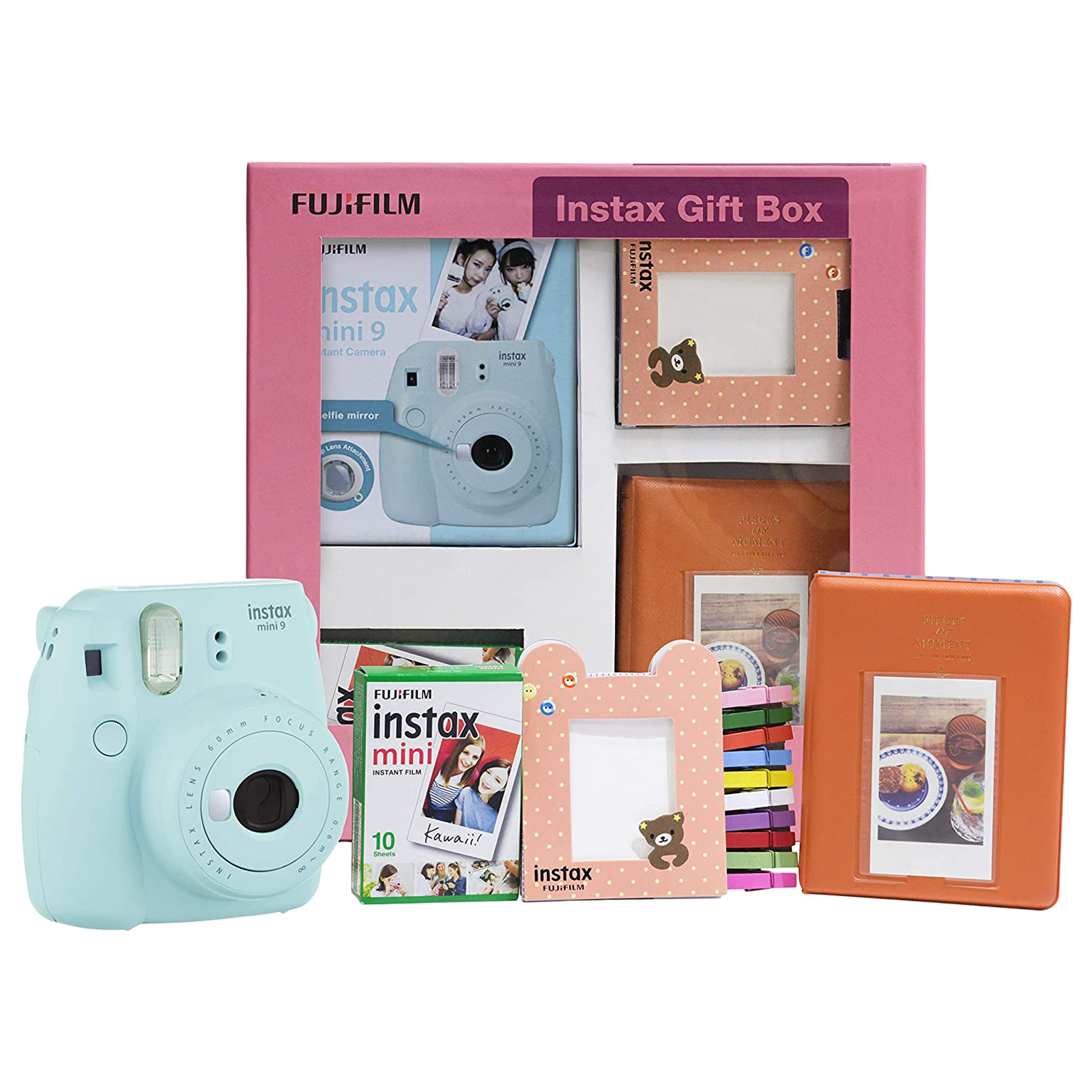 Fujifilm Instax Mini 9 Instant Camera (High Key Mode, IC0215, Ice Blue)_1