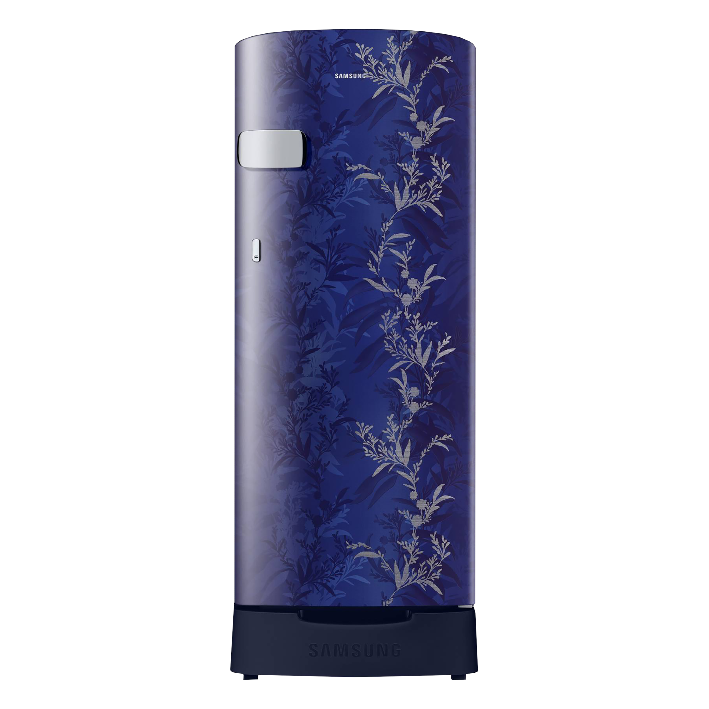 

SAMSUNG Stylish Crown 192 Litres 2 Star Direct Cool Single Door Refrigerator with Base Stand Drawer (RR19A2Z2B6U/NL, Mystic Overlay Blue), No color