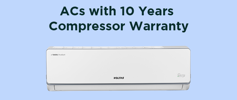 ACs with 10 Years Compressor Warranty