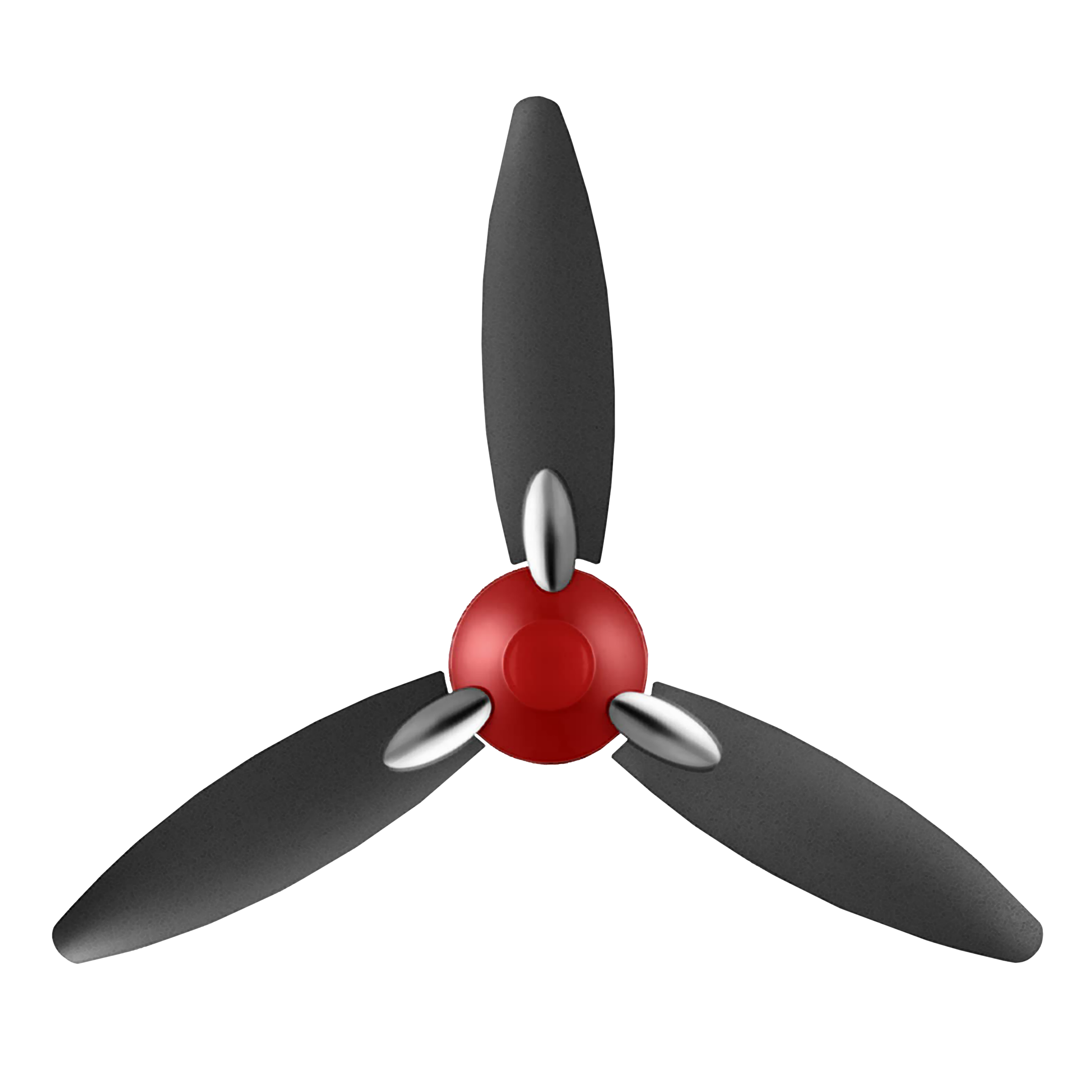 Usha Bloom Daffodil 125cm Sweep 3 Blade Ceiling Fan (Dust Resistant, 11105BL63GBW, Sparkle Red/Black)