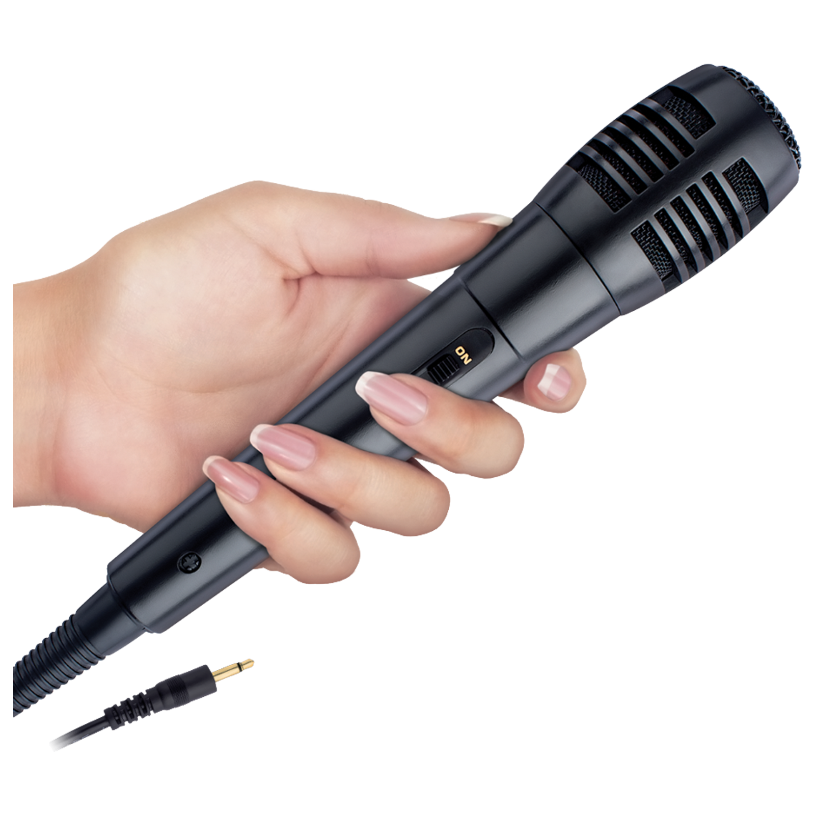 FINGERS Handheld Wired Microphone (Distortion Free, Mic-10, Black)_1