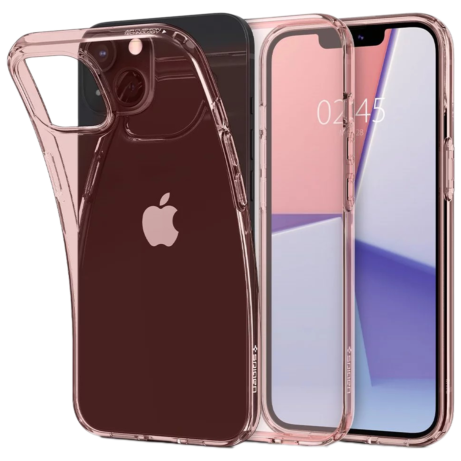 

Spigen Crystal Flex TPU Back Case For Apple iPhone 13 mini (Durable and Shockproof, ACS03349, Rose Crystal), No color