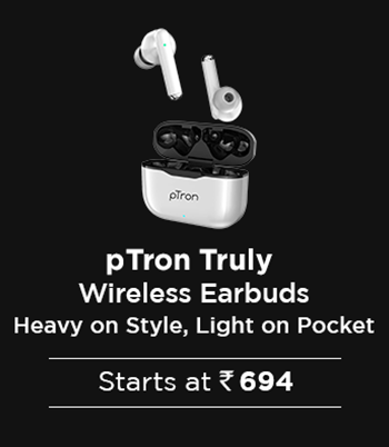pTron Truly Wireless Earbuds