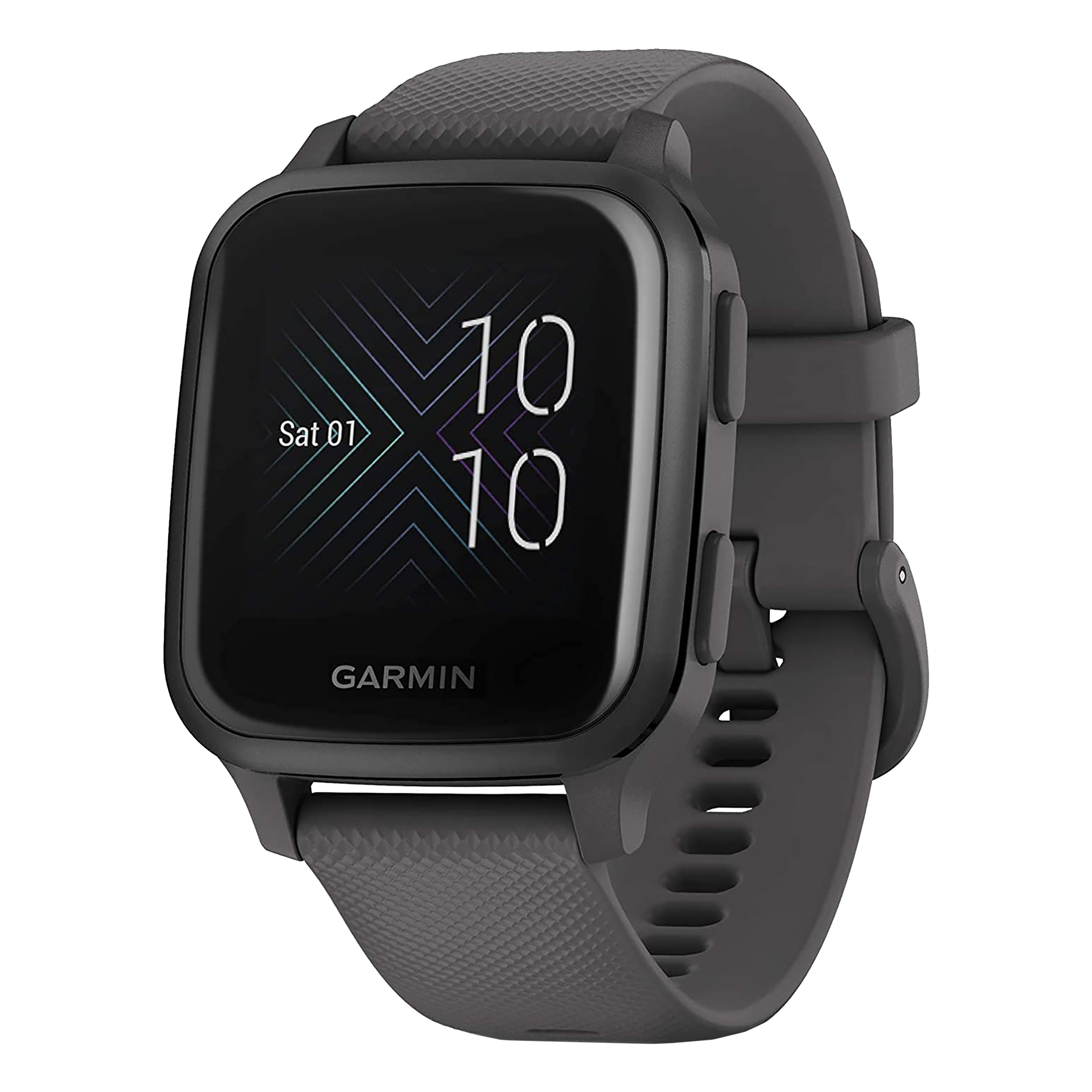 Garmin Venu SQ Music Edition Smart Watch (GPS+GLONASS, 33.1mm) (Ambient Light Sensor, 010-02426-80, Slate/Black, Silicone Band)_2