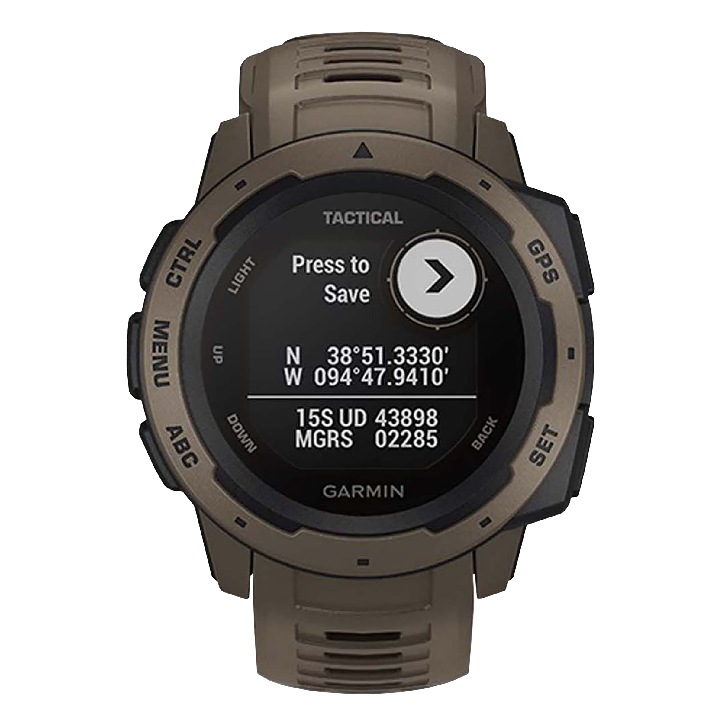 

Garmin Instinct Tactical Edition Smart Watch (GPS+GLONASS, 23mm) (Barometric Altimeter, 010-02064-94, Coyote Tan/Coyote Tan, Silicone Band), No color