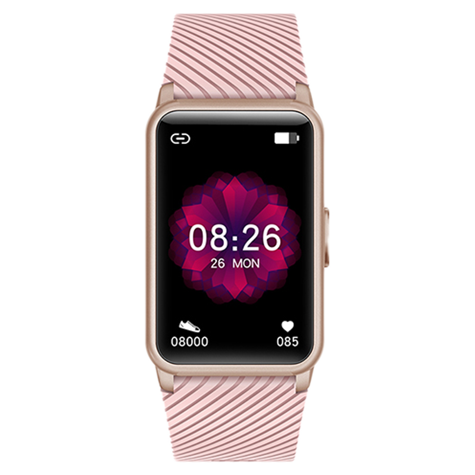 Inbase Urban Go Smart Watch (Bluetooth, 39.87mm) (TWS HD Clear Voice with 6 Sports Mode, IB-1570, Pink, Silicone Band)_1