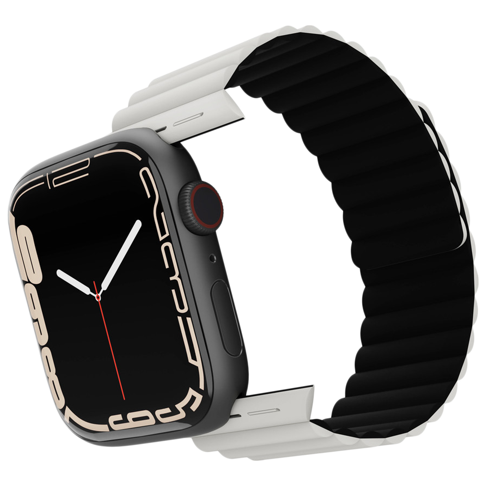 

Vaku Luxos Sil Strap For Apple Watch 41mm (VAKU-STRK41MM-MGWH, White), No color