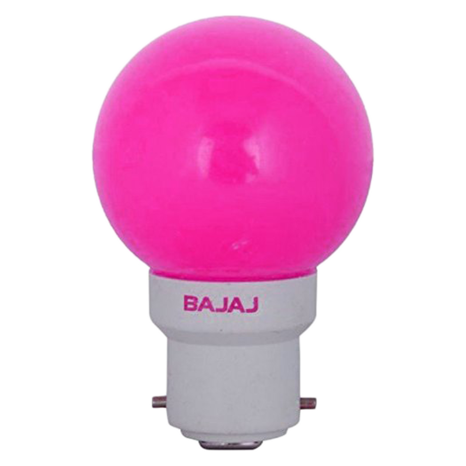 Bajaj Deco Ping Pong 0.5 Watts Electric Powered LED Bulb (830336, Pink/White)_1