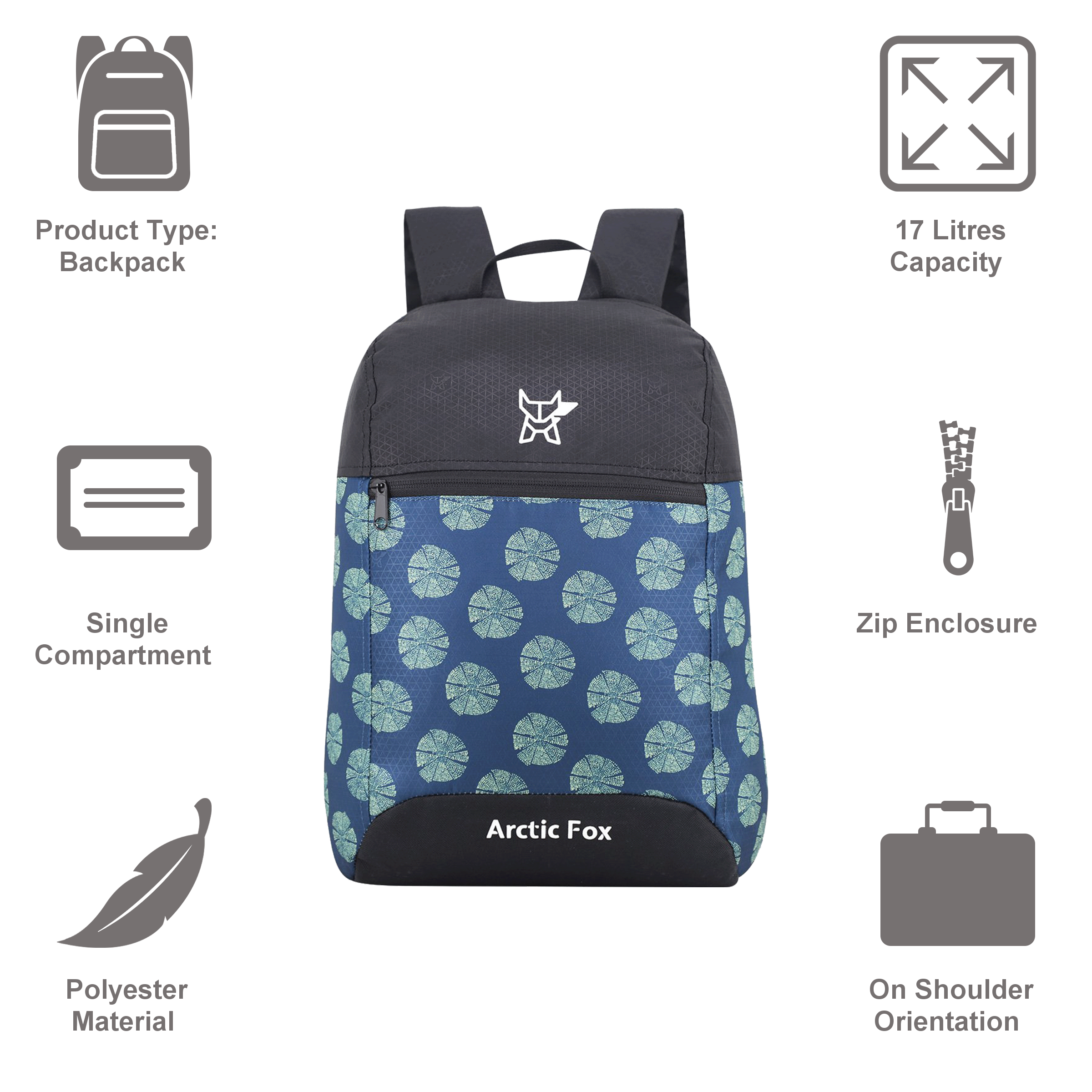 Buy Arctic Fox Reel 46 Litres 500D Plain Polyester Travel Bag  (FTEBPKOLVWW060046, Sea Spray) Online – Croma