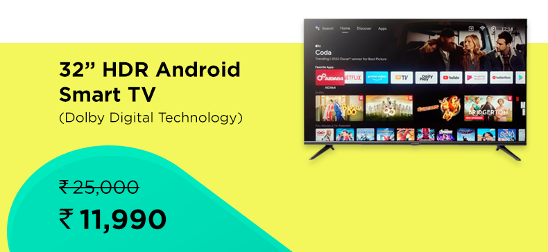 32" HD Android Smart TV