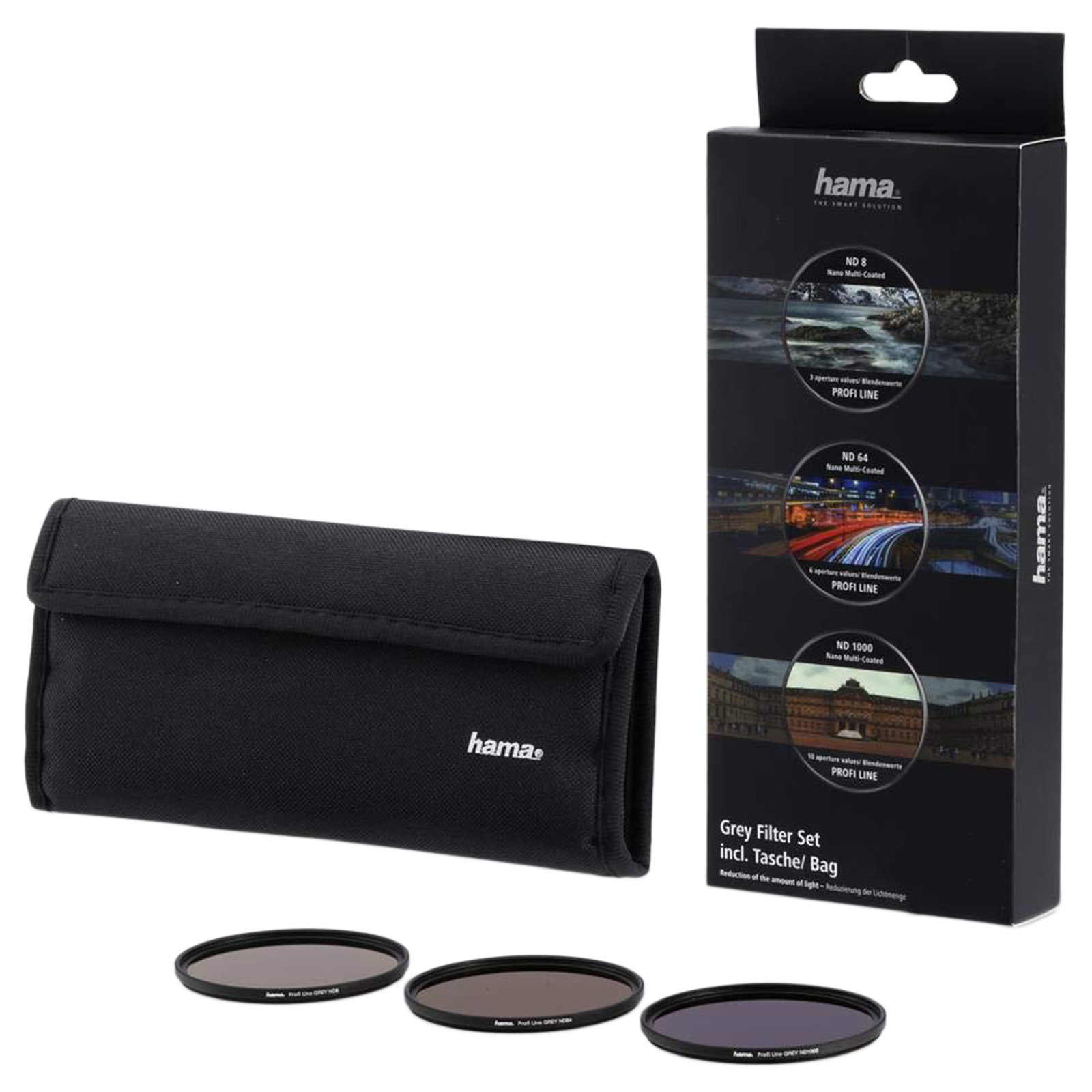 

Hama 5.8cm Filter Set (Double-Sided Coating, 76899, Black), No color