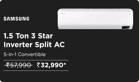 1.5 Ton 3 Star Inverter Split AC