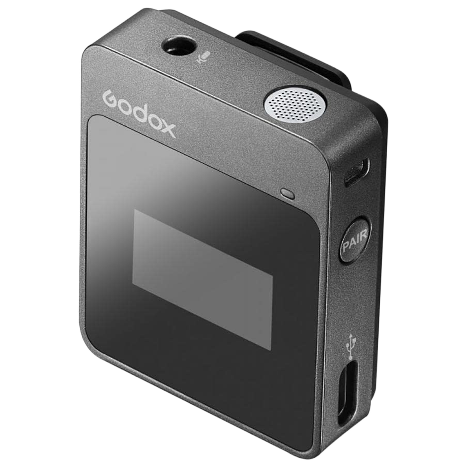 GODOX Camera Mount Wireless Microphone (2.4 GHz Transmission Range, MoveLink M2, Black)_1