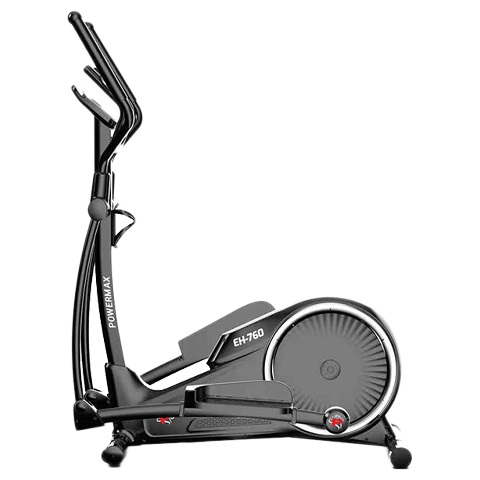 Powermax Elliptical Cross Trainer Fitness Cycle (Motorized Magnetic Brake System, EH-760, Black)_1