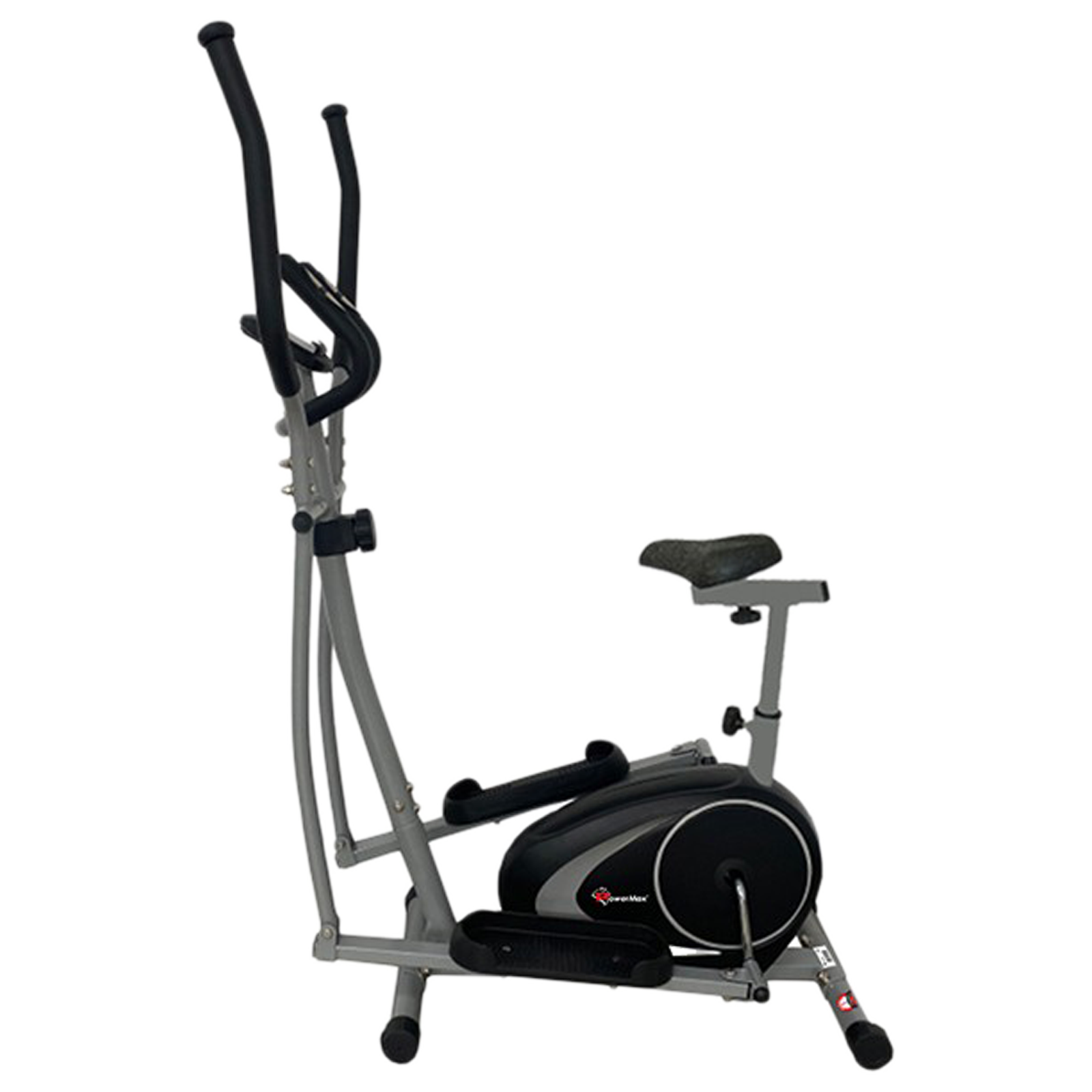 PowerMax Elliptical Cross Trainer Fitness Cycle (5KG Flywheel and 8 Level Resistance, EH-260S, Black)_1