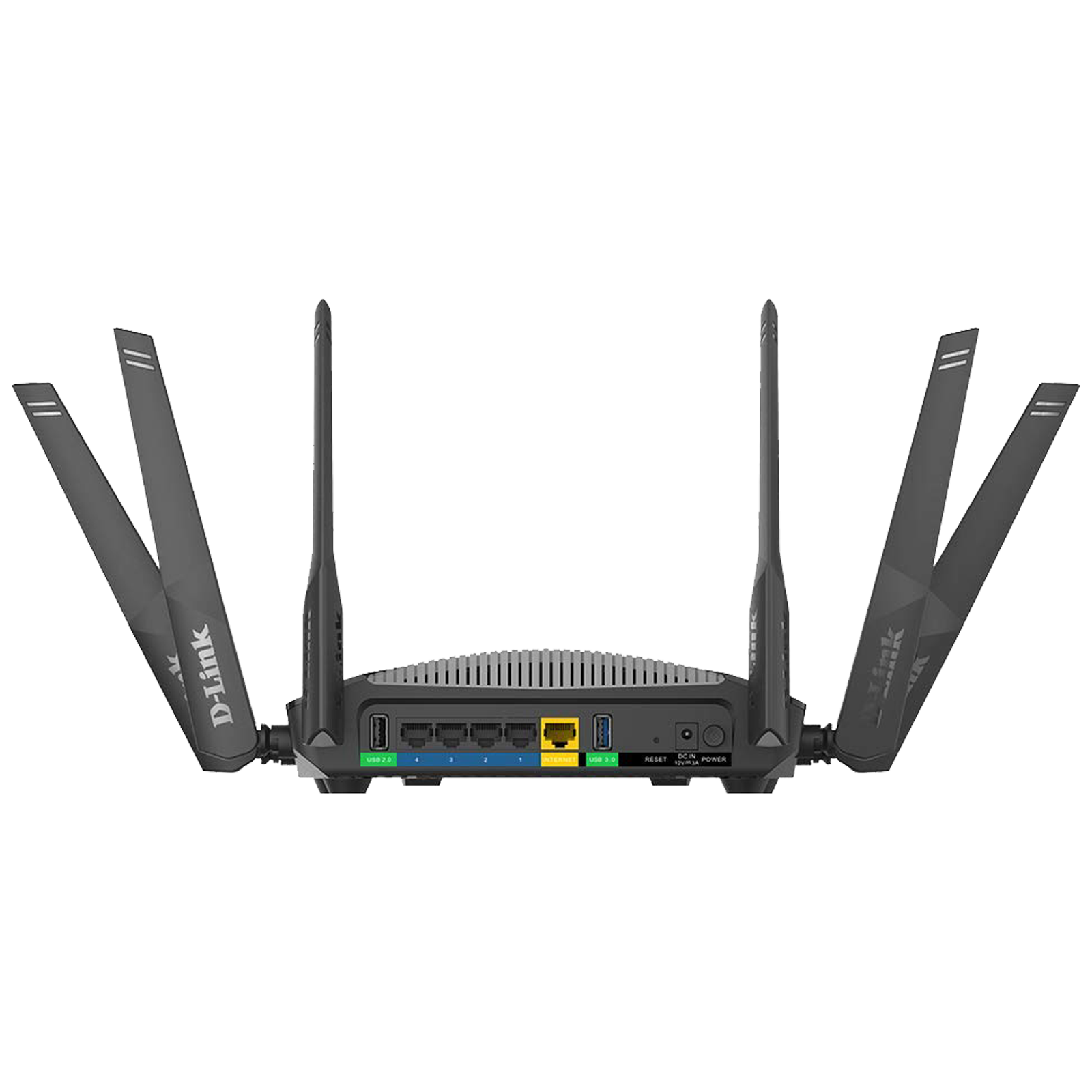 D-Link AC3000 Triple Band 3000 Mbps WiFi Router (6 Antennas, 4 LAN Ports, Automatic Firmware Update with WPA and WPA2-PSK  Encryption, DIR-3040, Black)_2