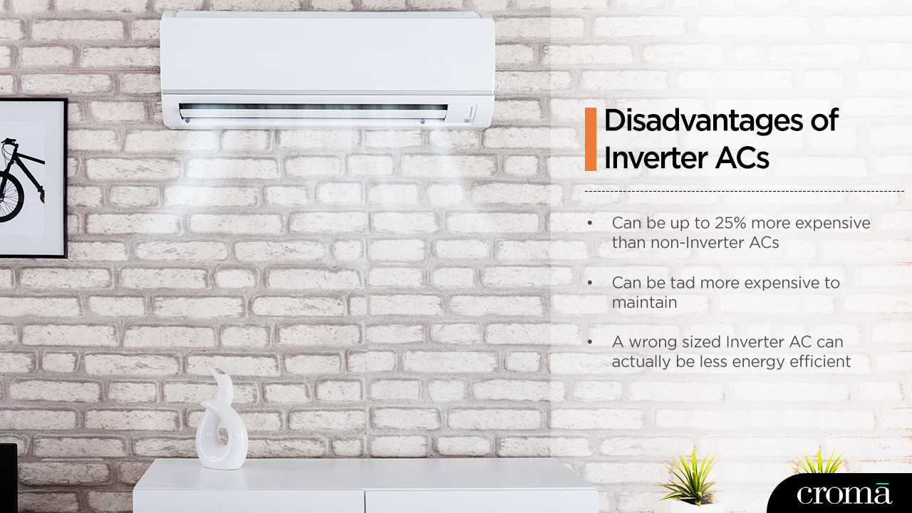Disadvantages of Inverter AC