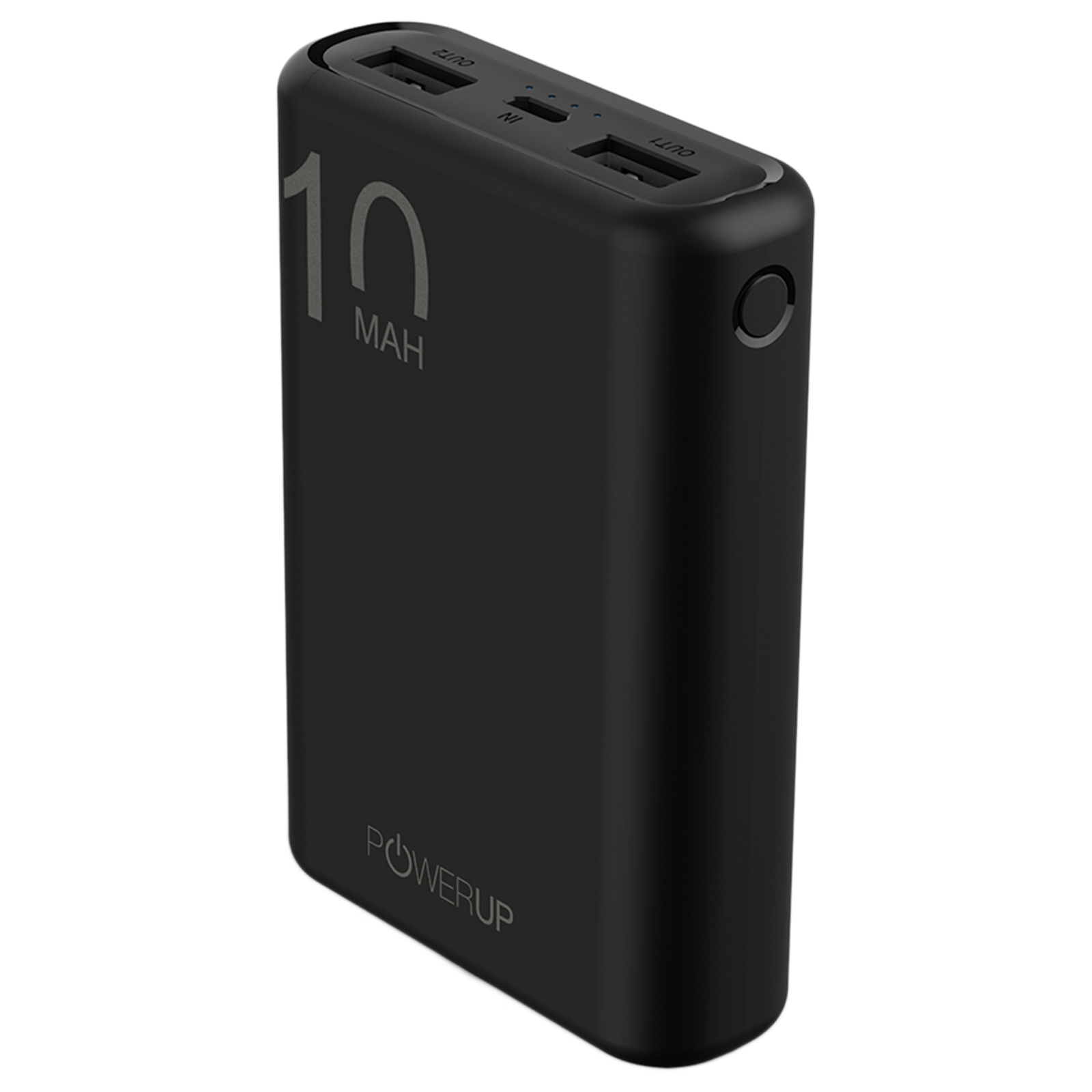 

PowerUp Mini 10000mAh 2-Port Power Bank (Amp-mart Technology, PUP-SPB-10K-BLK, Black), No color