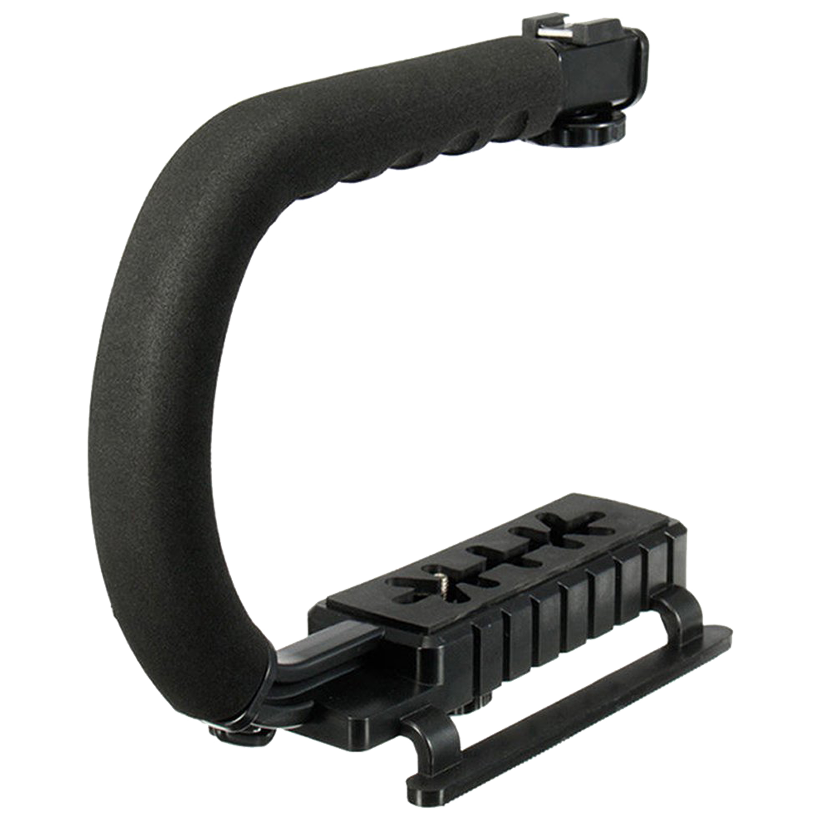 HIFFIN Mounting Kit For DSLR, Action Camera, Camcorder & Mobiles (EVA Padded Handle, C Stabilizer, Black)_1