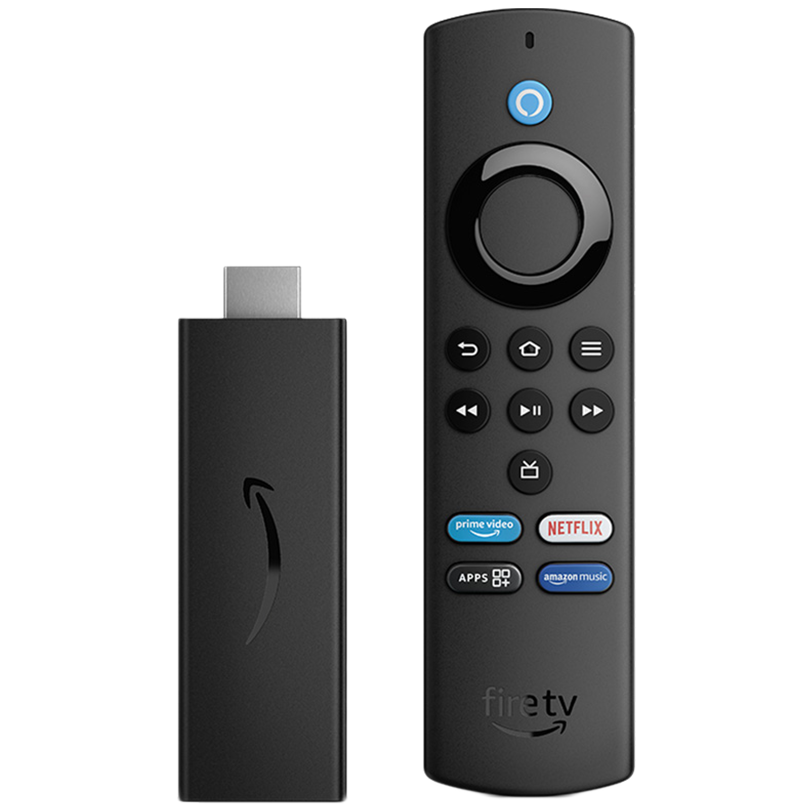 Amazon Fire TV Stick Lite with Alexa Voice Remote (Full HD Video Steaming, B09BY17DLV, Black)