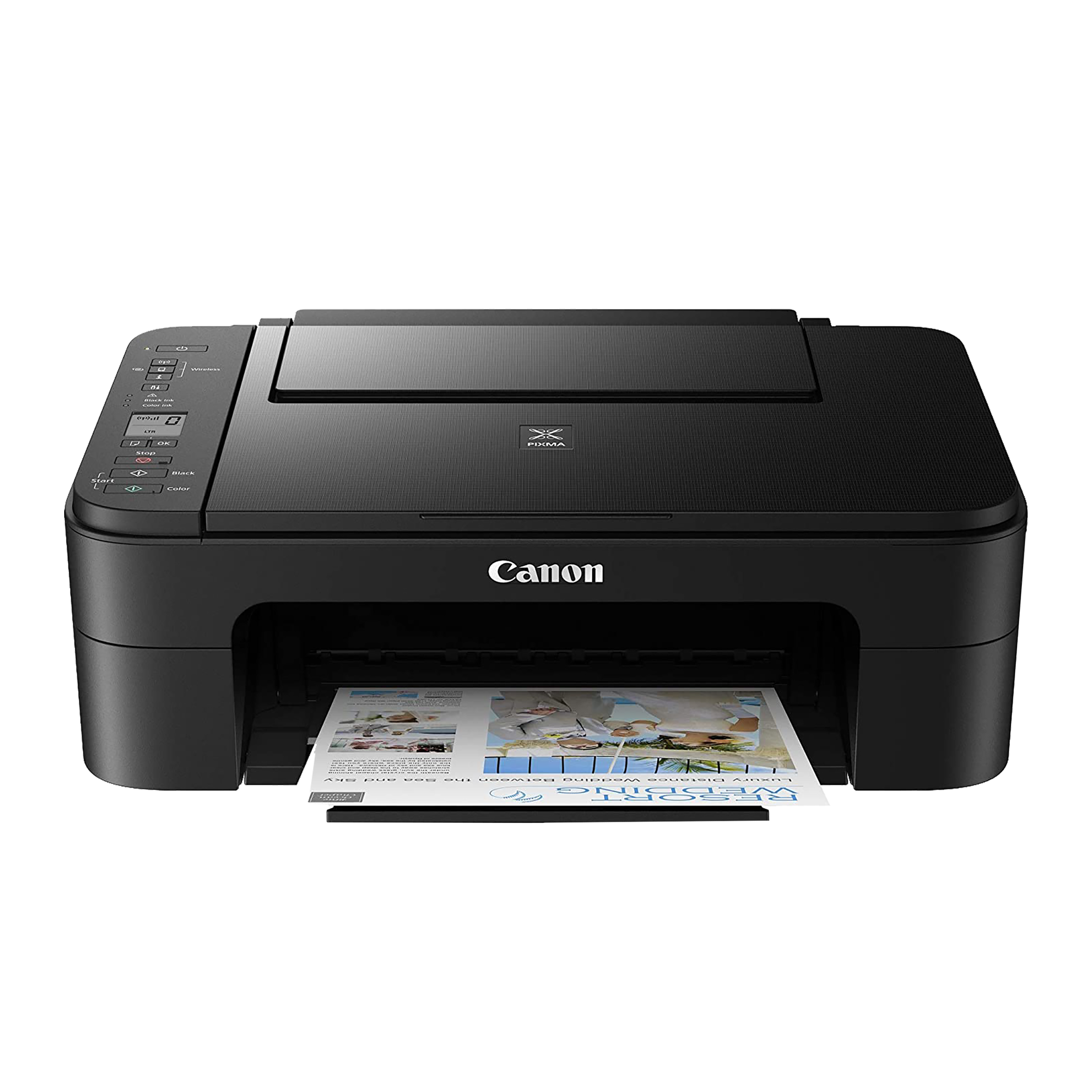Canon Pixma E3370 Wireless Color All-in-One Inkjet Printer (Borderless Printing, 3784C018AB, Black)_2