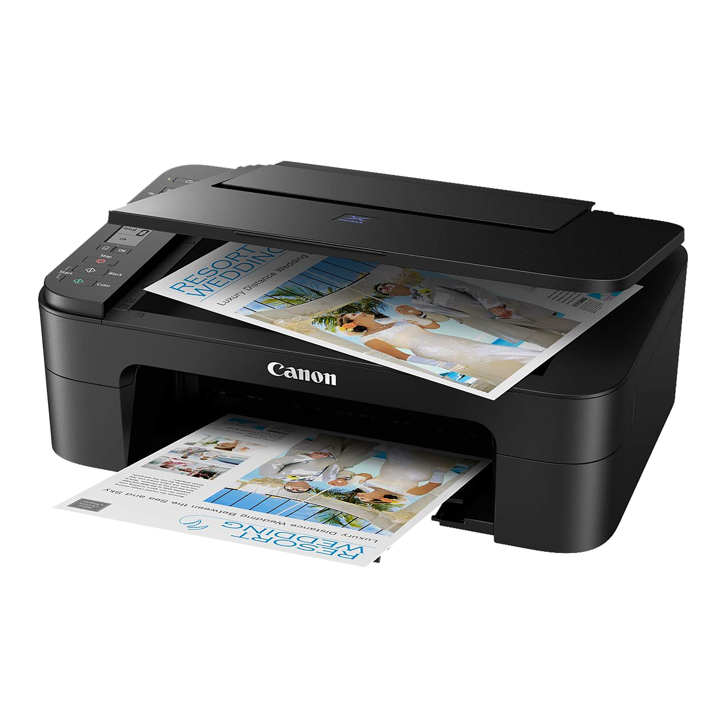 Canon Pixma E3370 Wireless Color All-in-One Inkjet Printer (Borderless Printing, 3784C018AB, Black)_3