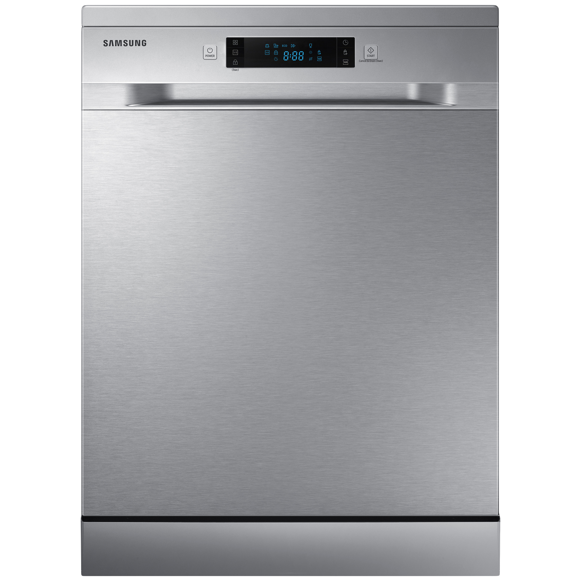Samsung IntensiveWash 13 Place Setting Freestanding Dishwasher (4 Wash Programs, DW60M5042FS, Silver)_1