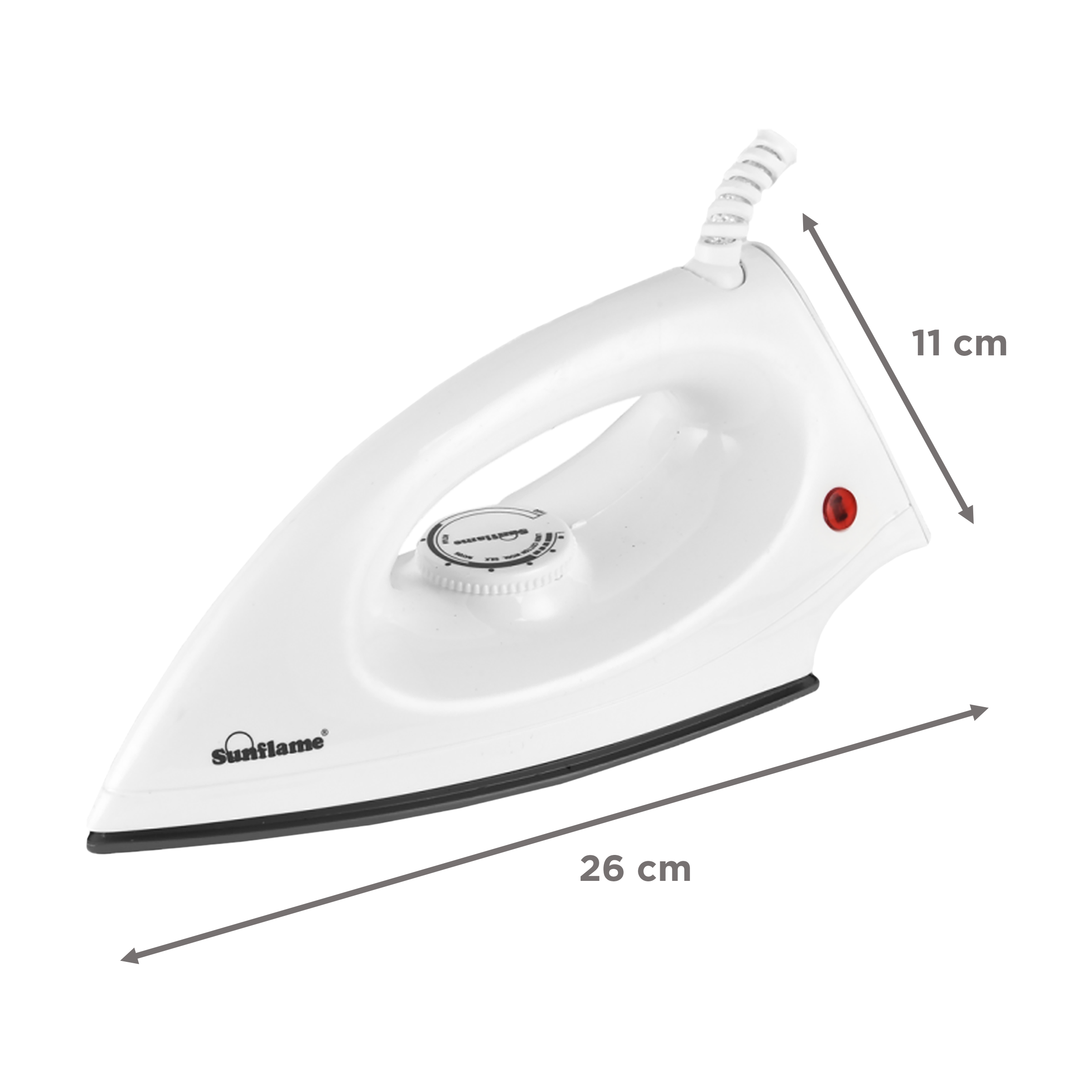 Sunflame Opal 750 Watts Dry Iron (Light weight, White)_3