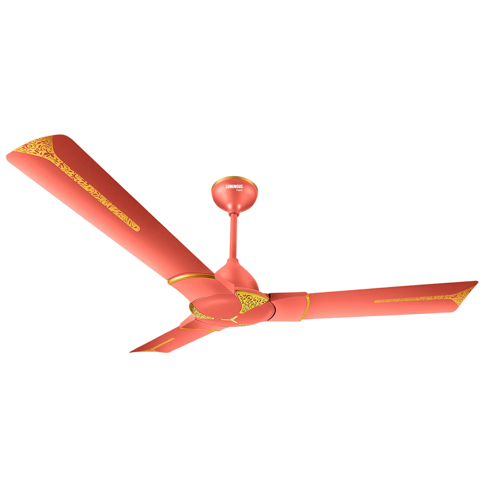 Luminous Jaipur Ghoomar 120cm Sweep 3 Blade Ceiling Fan (5 Speed Settings, F05JAIGHORGD, Rose Gold)