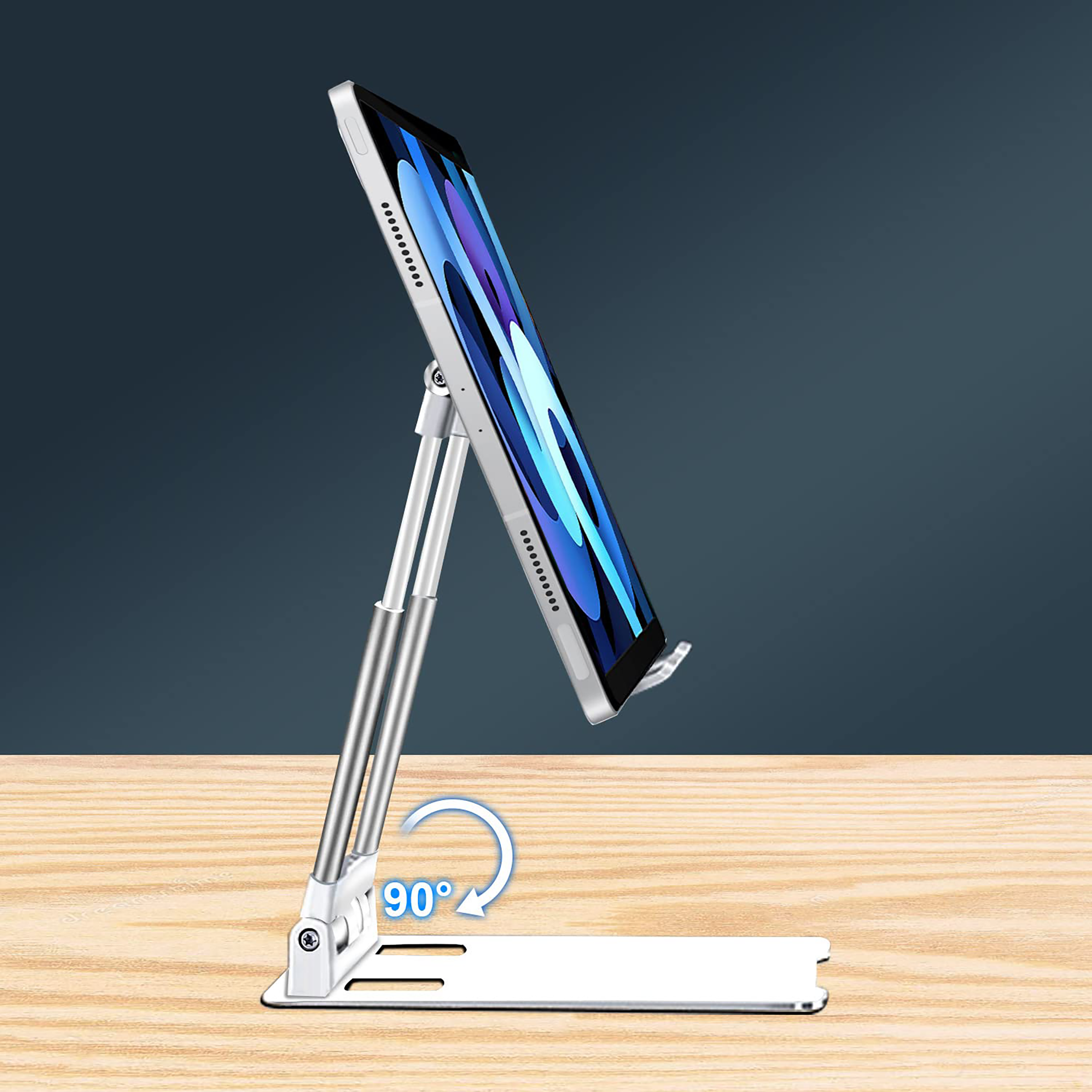 Gripp Trivot Universal Stand Holder For Mobiles/Tablet (Multi-Angle Adjustable, GR-TVOT-WHT, White)_4