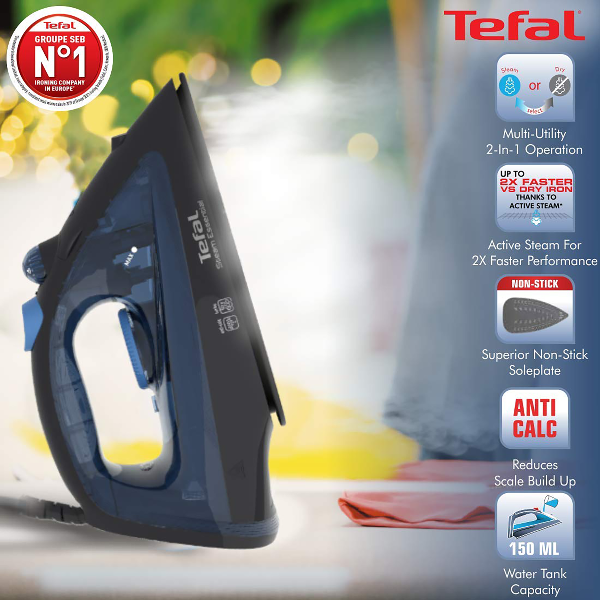 Tefal Freemove Cordless 2600 W Steam Iron Price in India - Buy