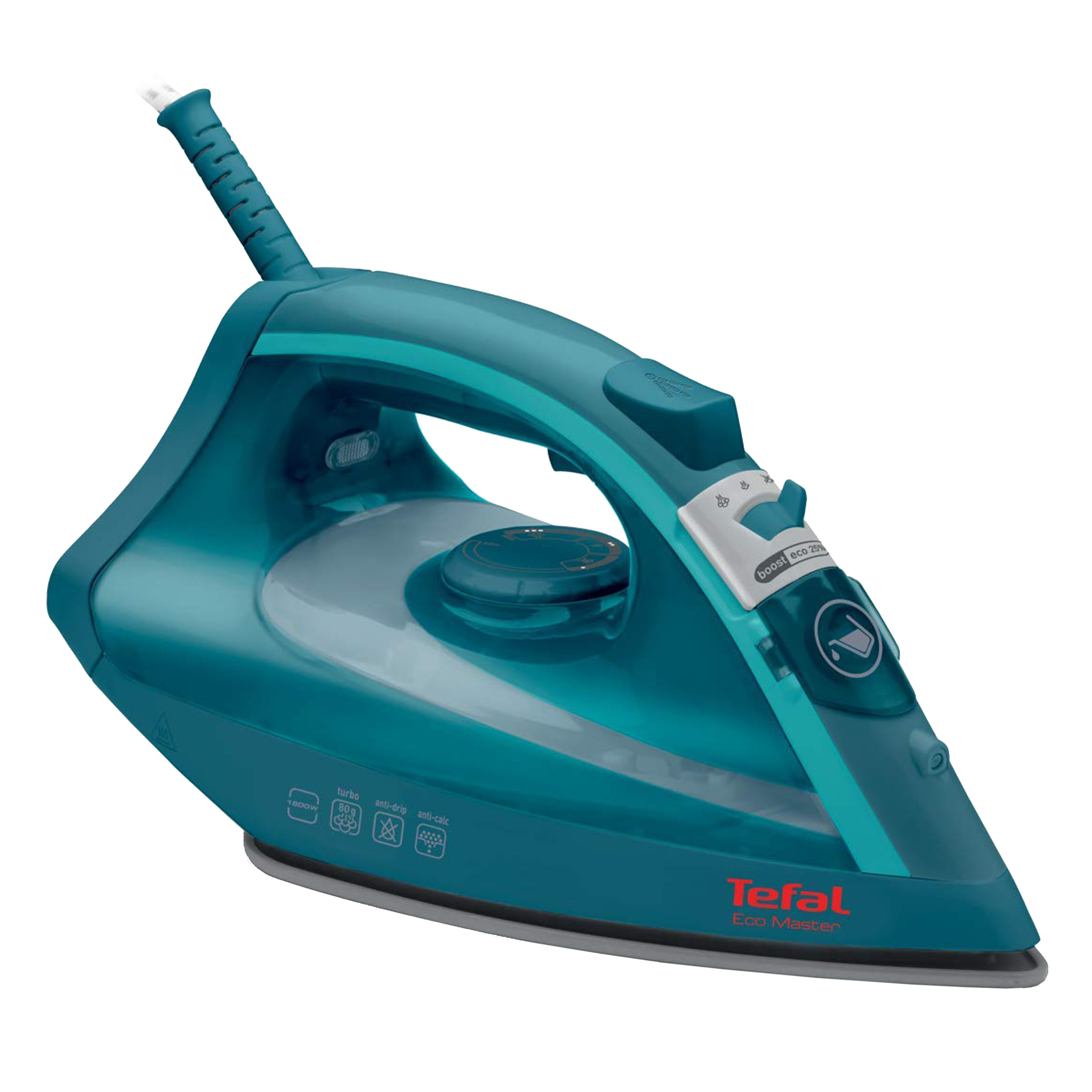 Tefal Eco Master 1800 Watts 200ml Steam Iron (Smooth-Gliding Non-Stick Soleplate, FV1720O1, Turkish Blue)