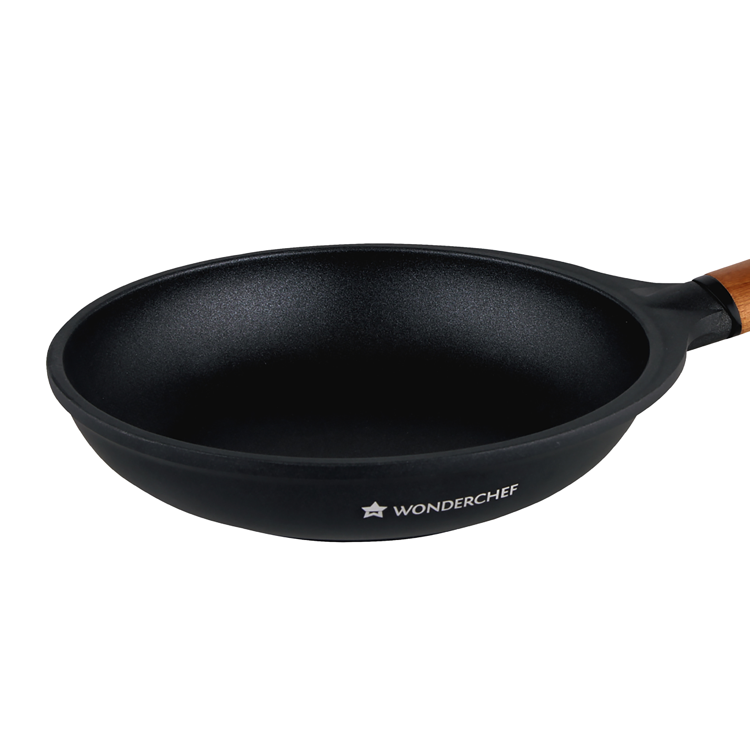 Caesar Non-Stick Fry Pan 26cm | Ideal for Saute / Frying | German Beechwood  Handle | Gas & Induction Friendly | PFOA Free | 5 Year Warranty | Black