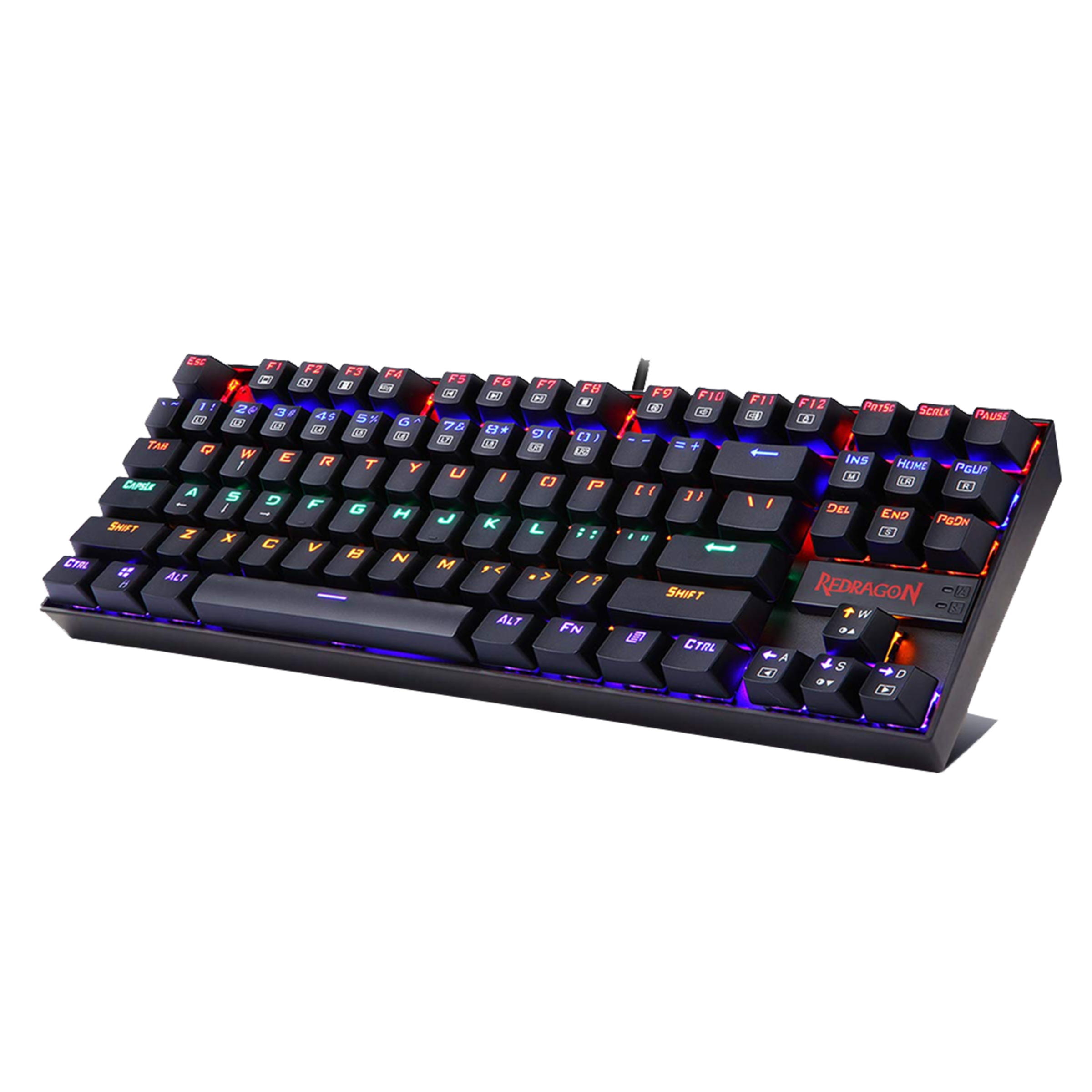 Redragon Kumara K552 Wired Gaming Keyboard (LED RGB Backlight Red Switch, Black)