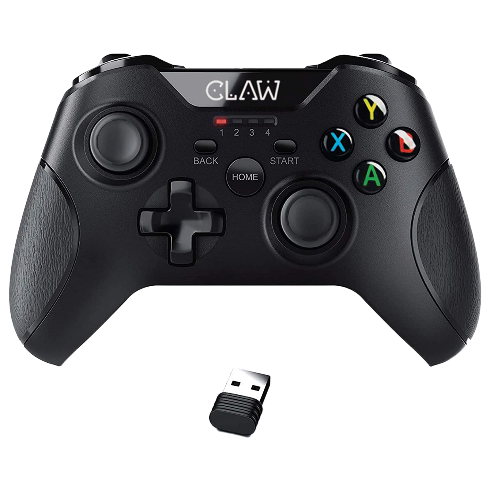 Claw Shoot Wireless Controller for PC (Rubberized Textured Grip, Black)