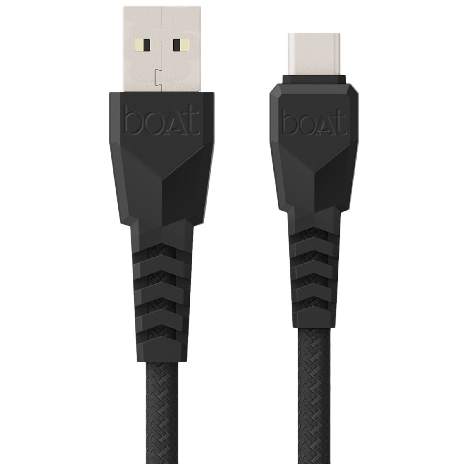 

boAt Braided 1.5 Meter USB 2.0 (Type-A) to USB 2.0 (Type-C) Data Transfer and Power/Charging USB Cable (3A Fast Charging, 320, Black)